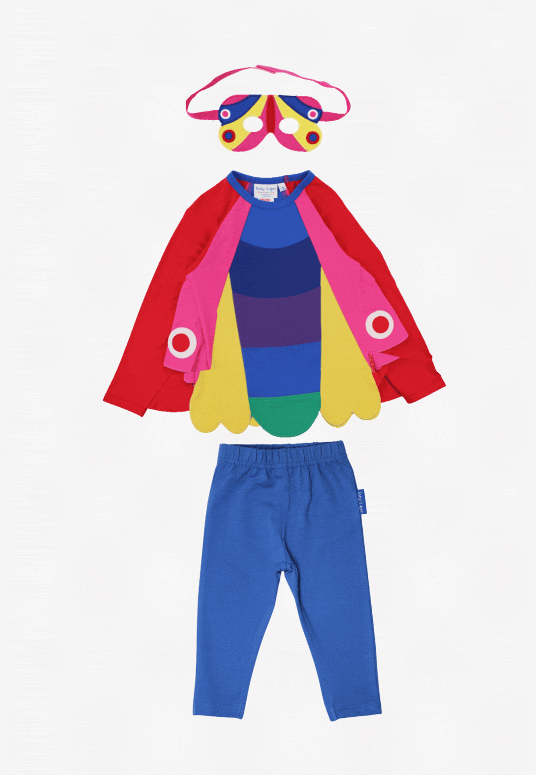 Bio-Baumwoll Kinder Verkleidungsset, Schmetterling mit Leggings