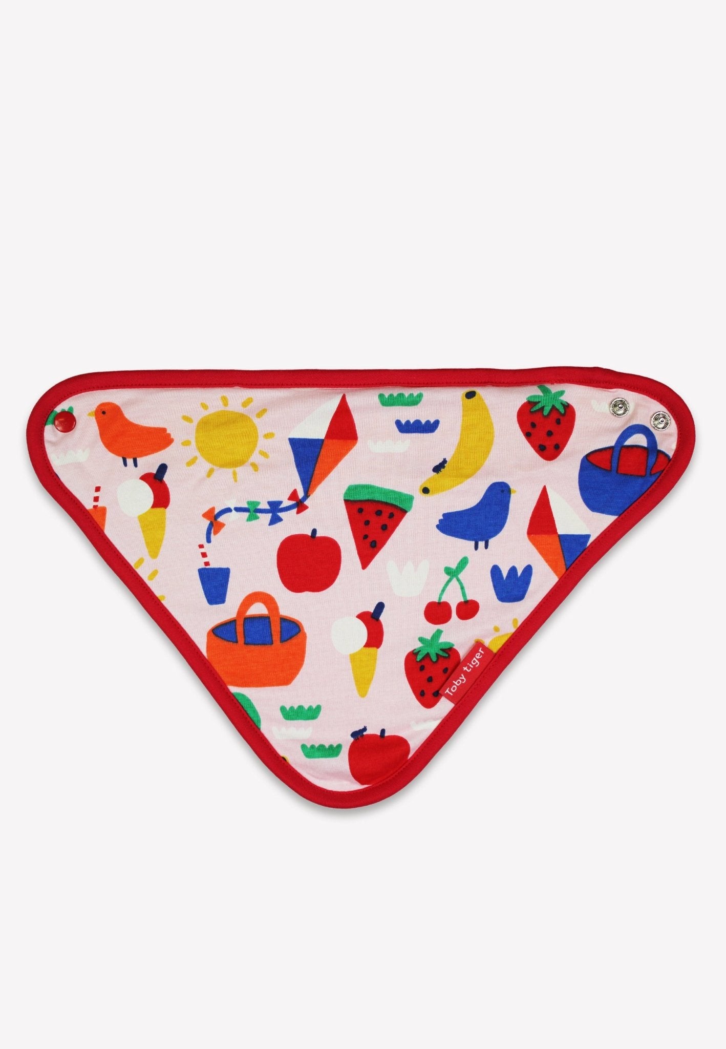 Bio - Baumwoll Baby Tuch mit Picknick - Druck - Toby Tiger GmbH