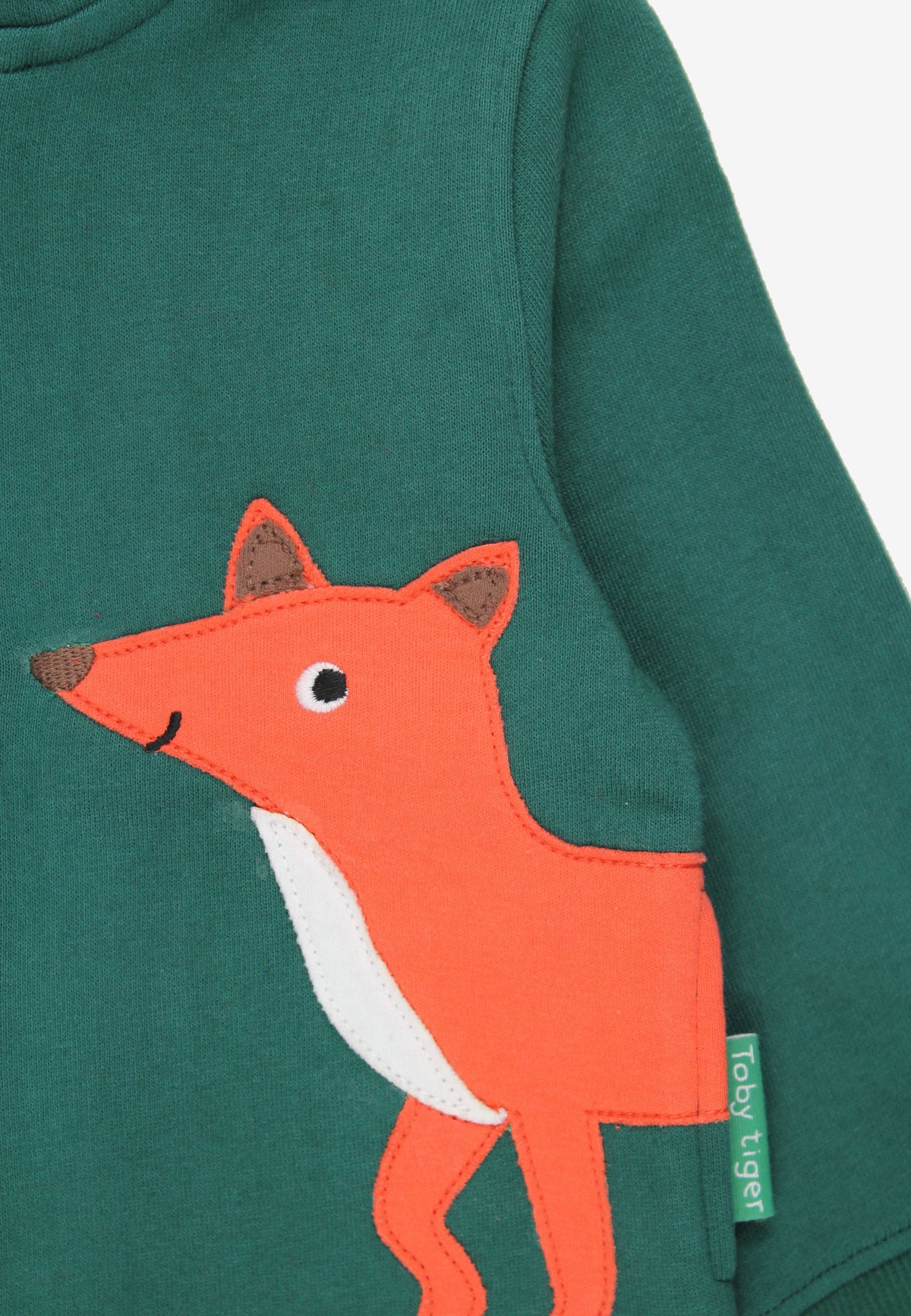 Bio-Baumwoll Kinder Sweatjacke mit Fuchs-Applikation