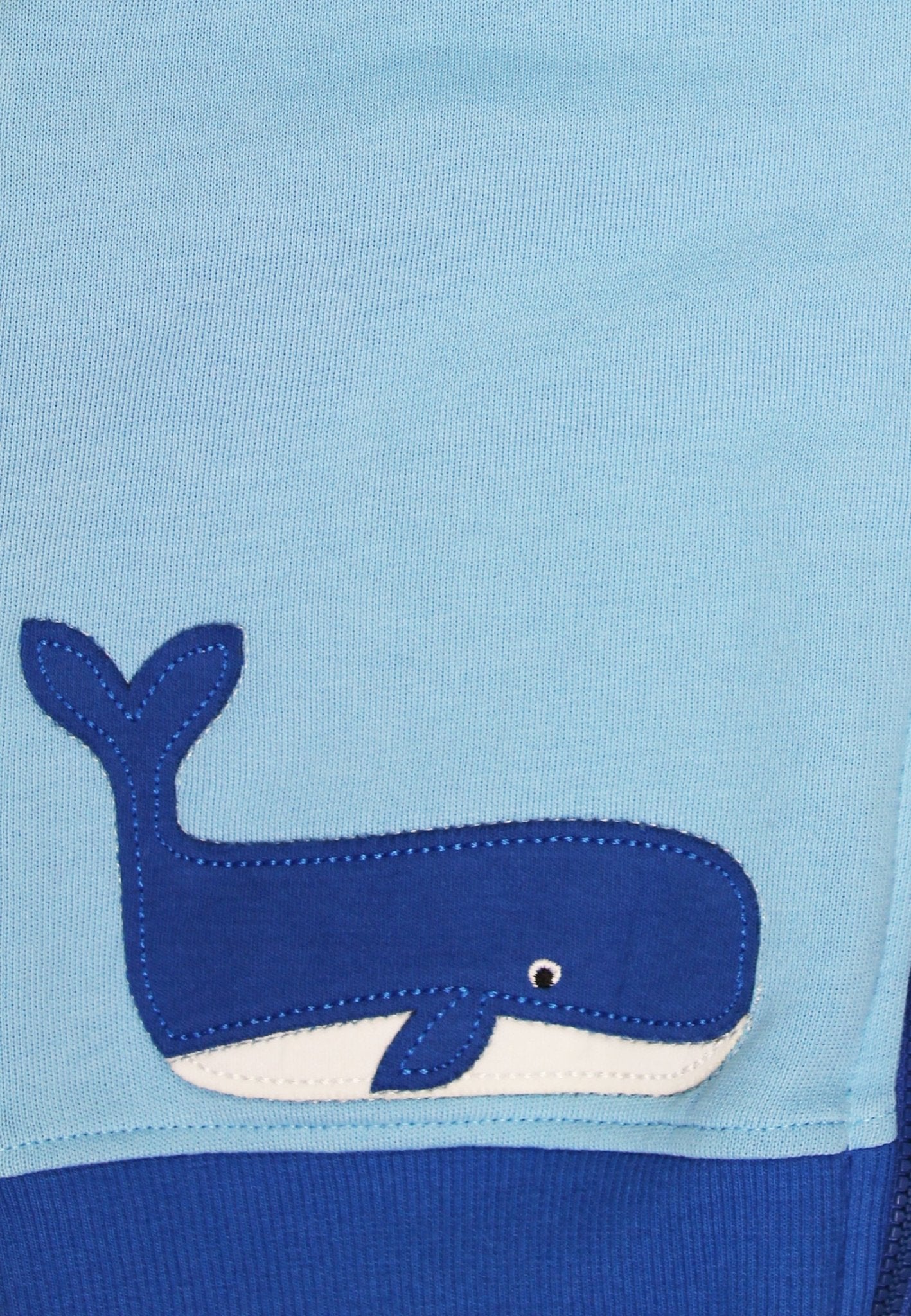 Bio - Baumwoll Kinder Sweatjacke mit Kapuze und Segelboot - Applikation - Toby Tiger GmbH