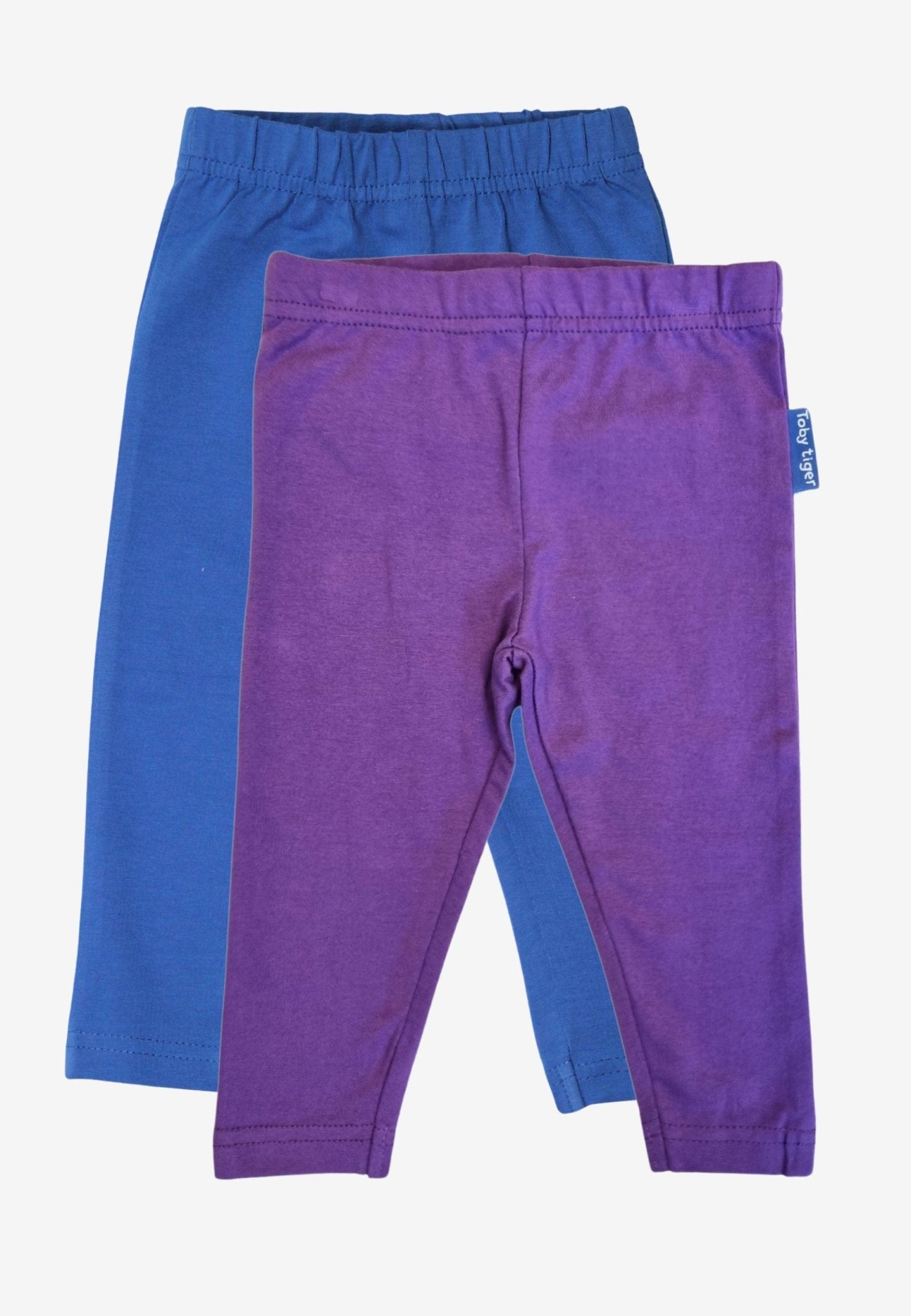 Kinder - Leggings - Set aus Bio - Baumwolle – Blau & Lila - Toby Tiger GmbH