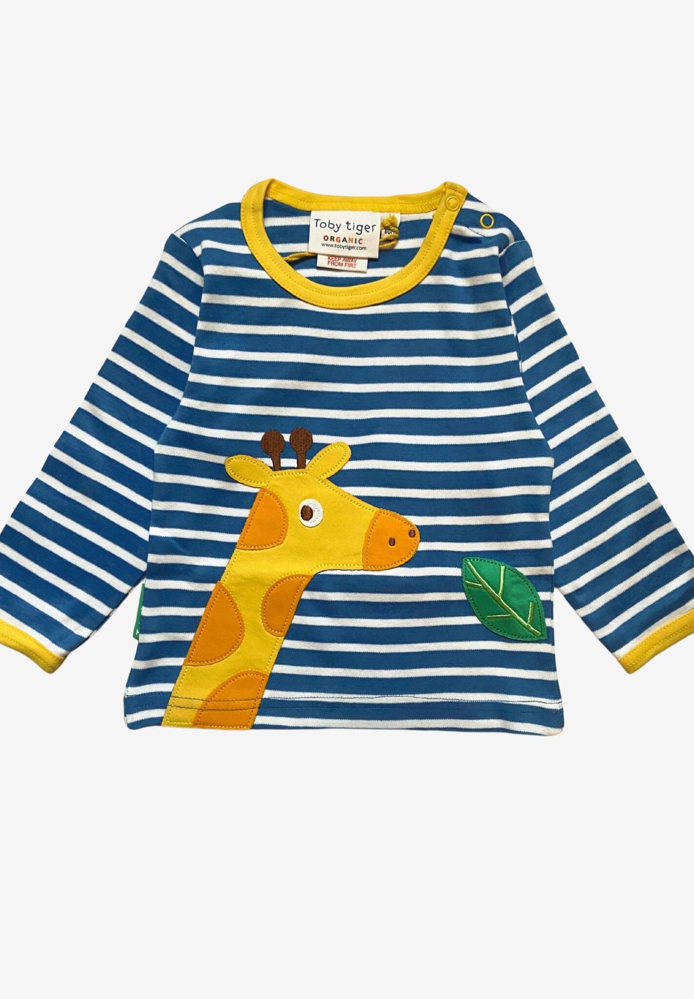 Bio Baumwoll - Langarmshirt mit "Giraffe" Applikationen - Toby Tiger GmbH