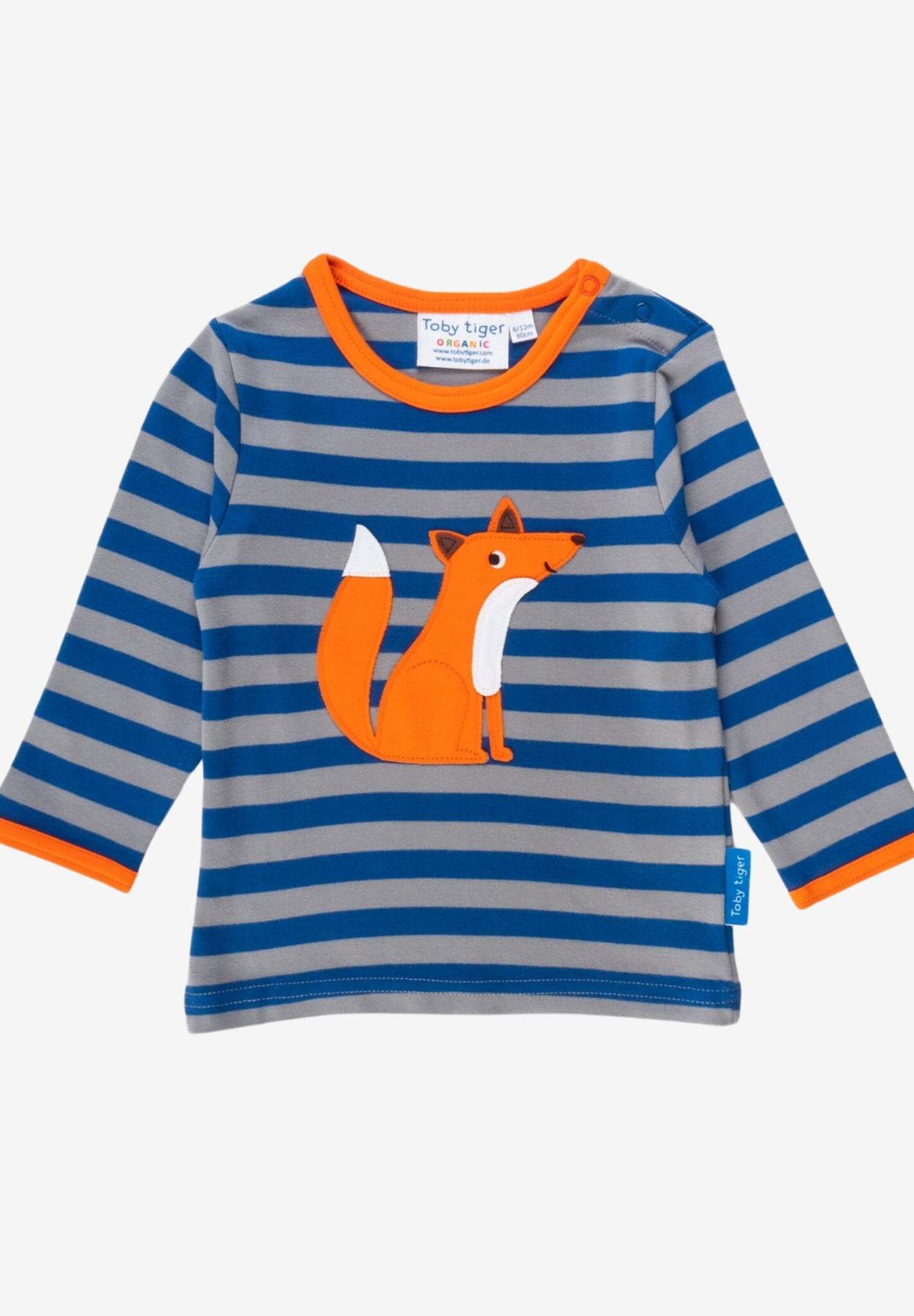 Bio Baumwoll - Langarmshirt mit Fuchs Applikationen - Toby Tiger GmbH