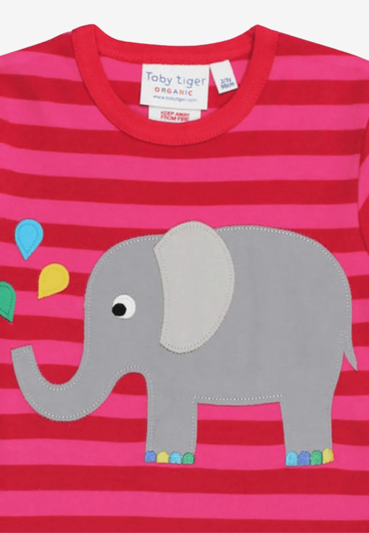 Bio Baumwoll - Langarmshirt mit "Elefant" Applikationen - Toby Tiger GmbH