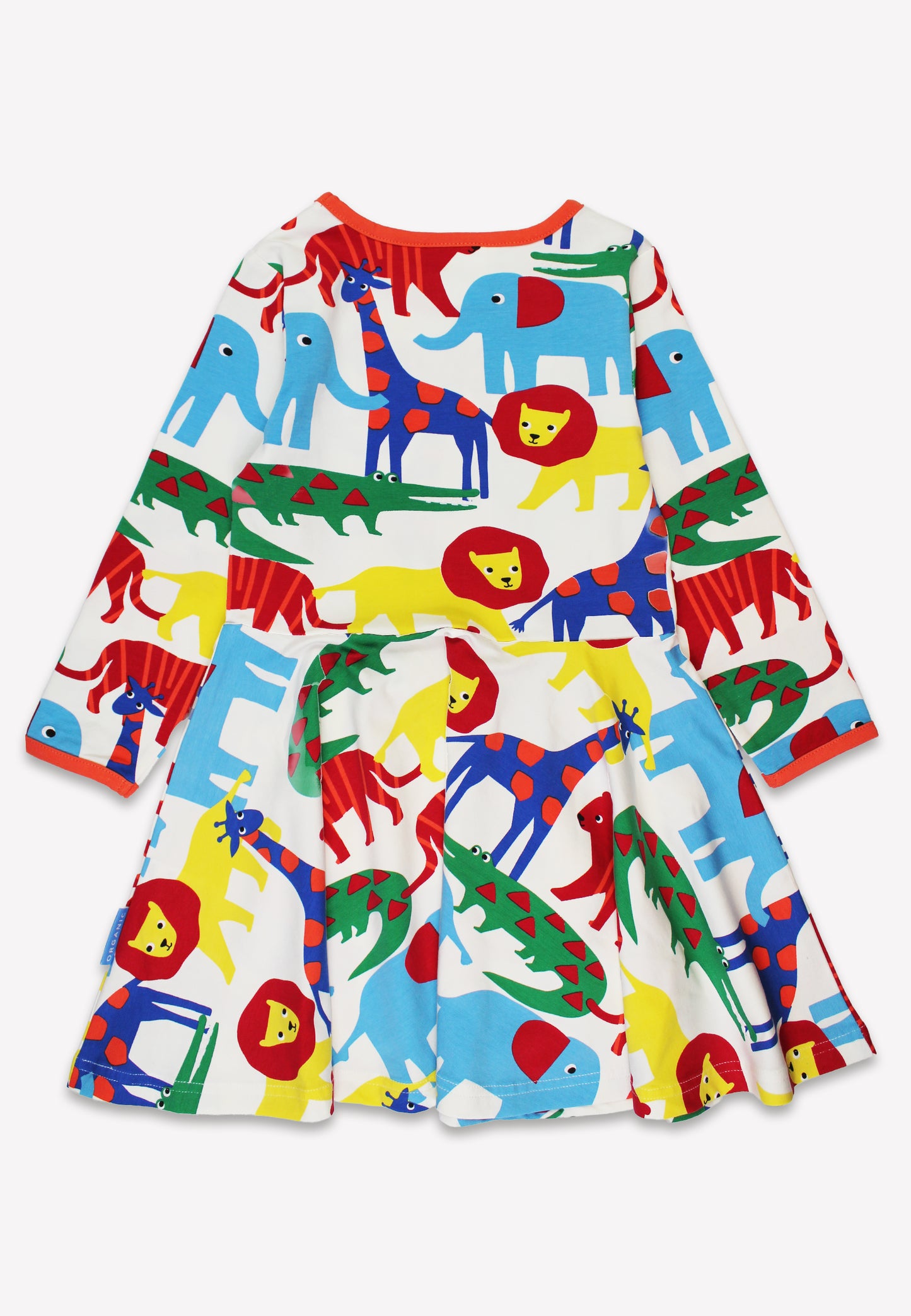 Bio-Baumwoll Kinder Skaterkleid mit Safari-Druck