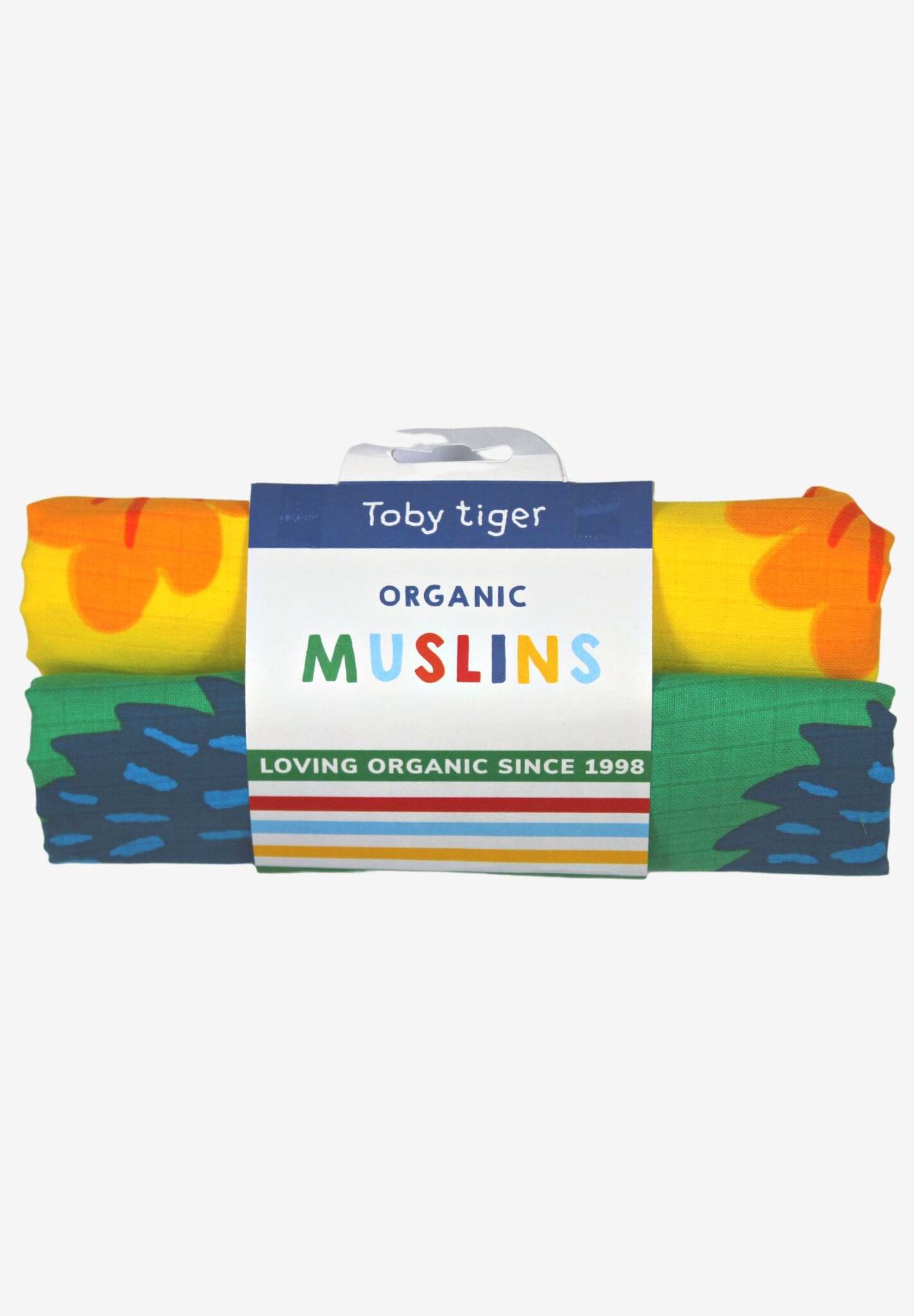 Bio Baumwoll - Mulltücher 2er Pack mit Herbstmotiv - Toby Tiger GmbH