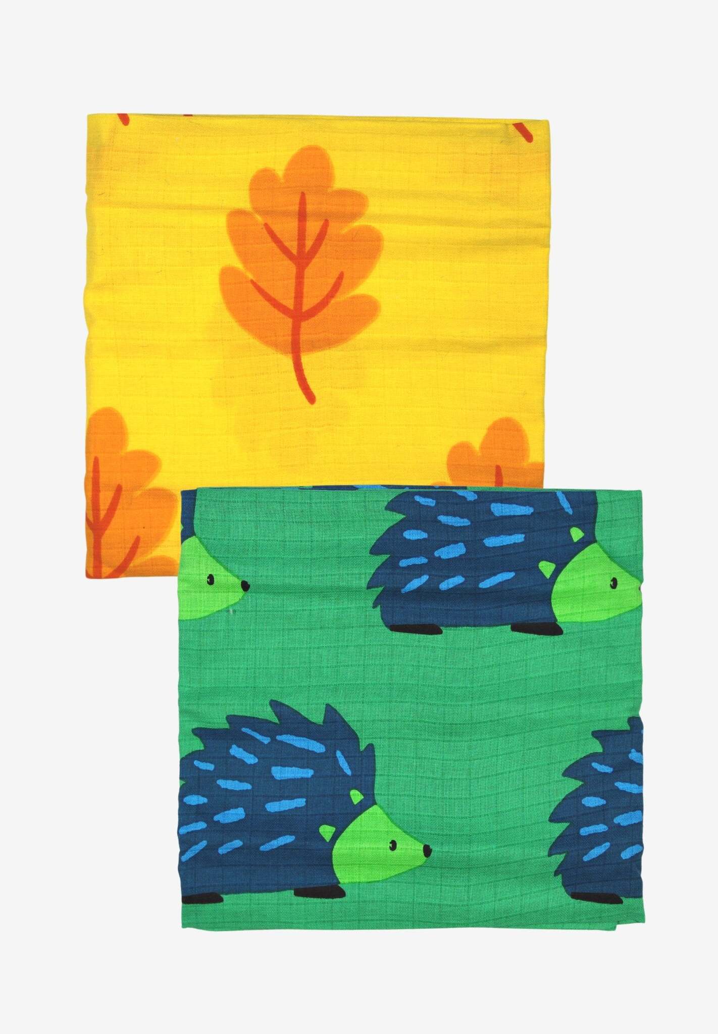 Bio Baumwoll - Mulltücher 2er Pack mit Herbstmotiv - Toby Tiger GmbH