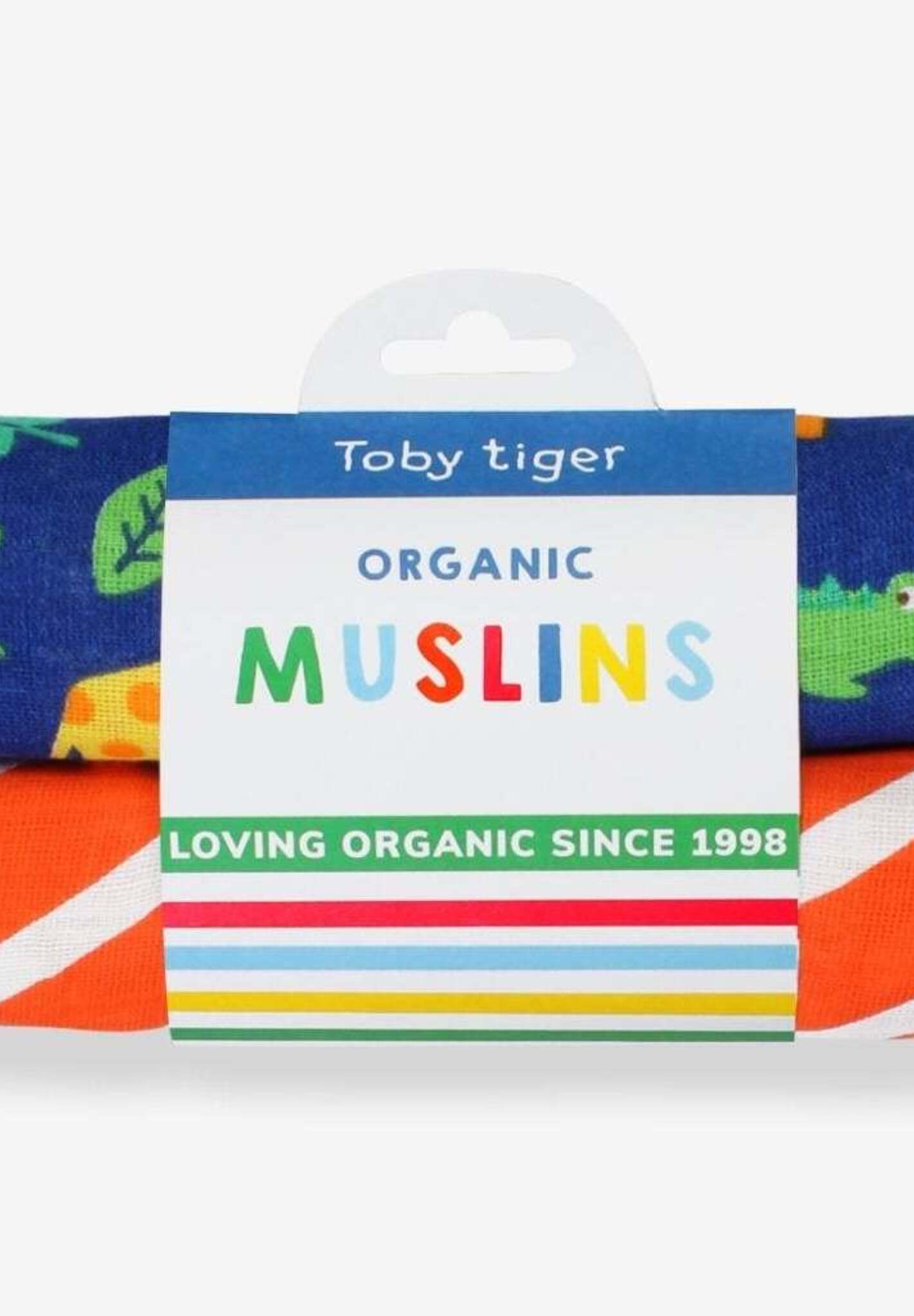 Mullwindeln aus Bio Baumwolle im Doppelpack mit Dschungel Print - Toby Tiger GmbH