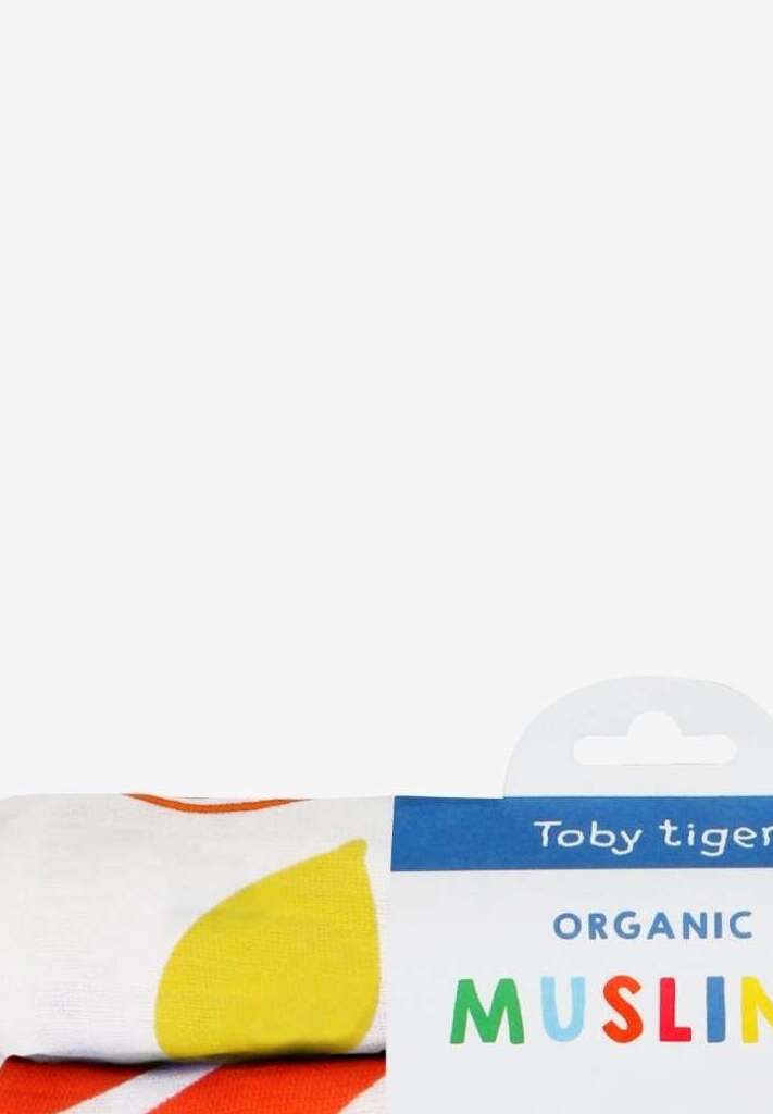Mullwindeln aus Bio Baumwolle im Doppelpack mit Orangen Zitronen Print - Toby Tiger GmbH