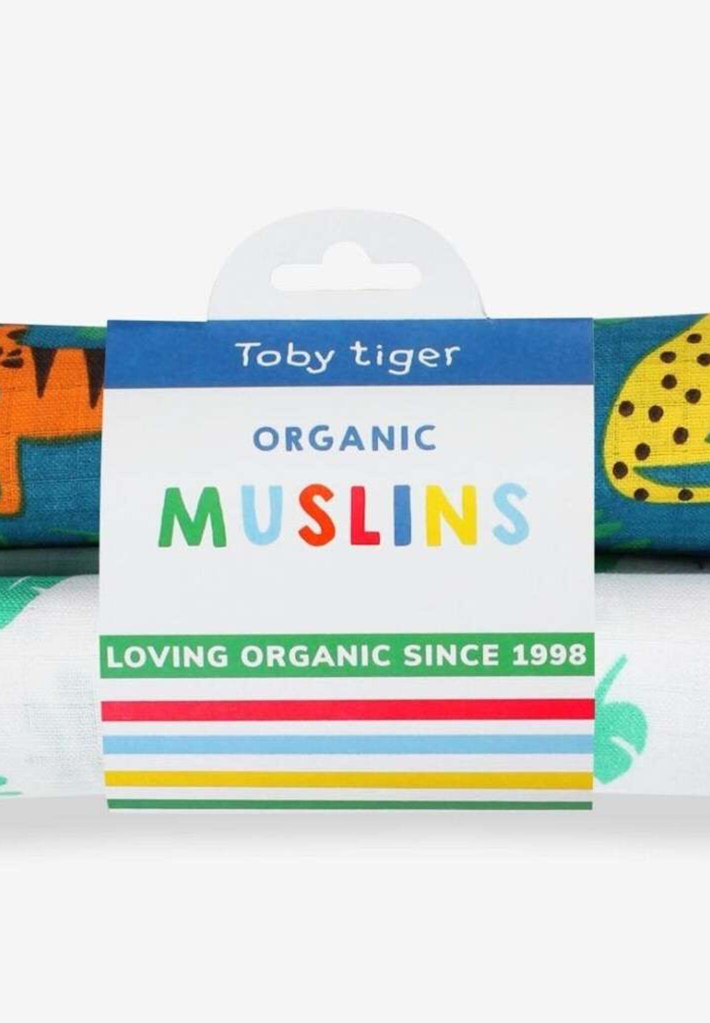 Bio - Baumwoll - Musselin - Tuch 2er - Pack mit Dschungel - Muster - Toby Tiger GmbH