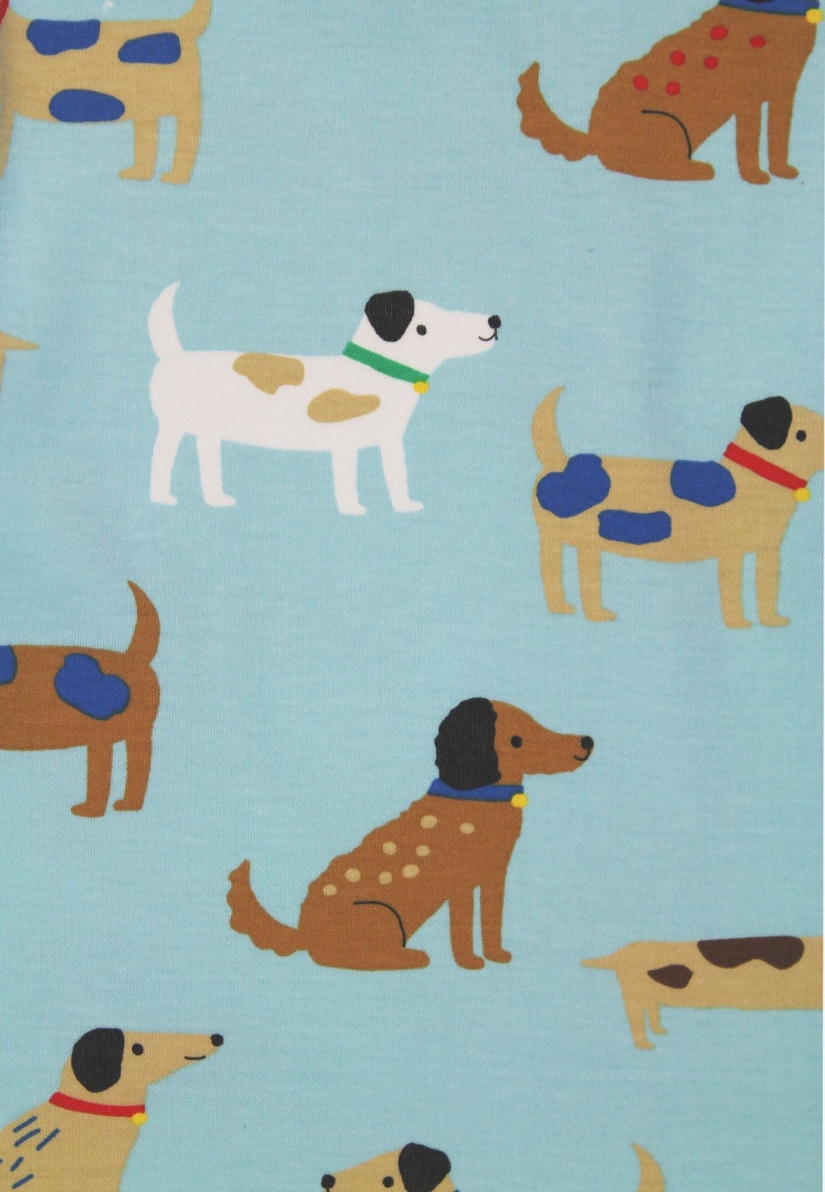 Bio-Baumwoll Kinder Schlafanzug mit Hunde-Druck