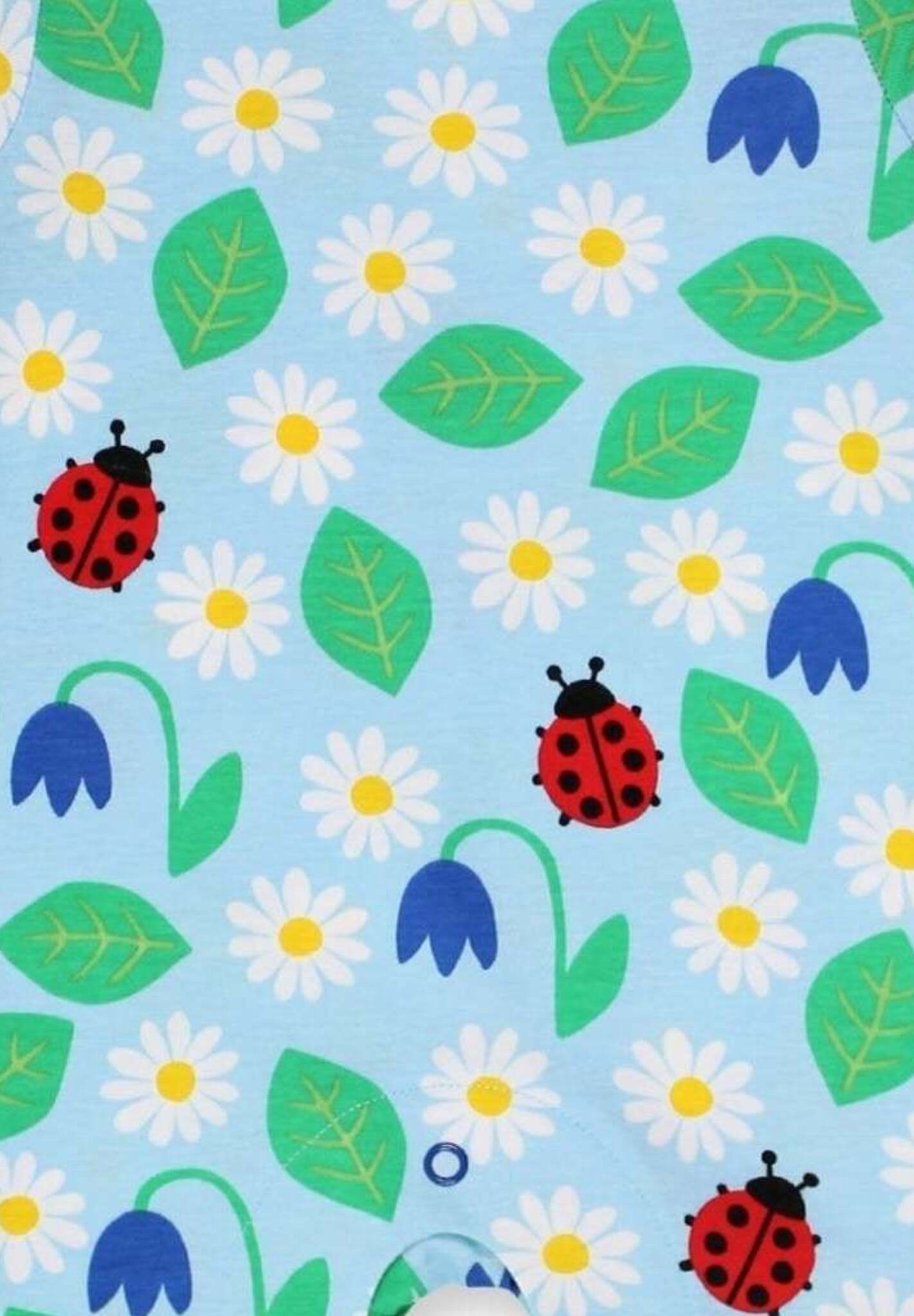 Sommer Strampler aus Bio Baumwolle mit Marienkäfer Print - Toby Tiger GmbH