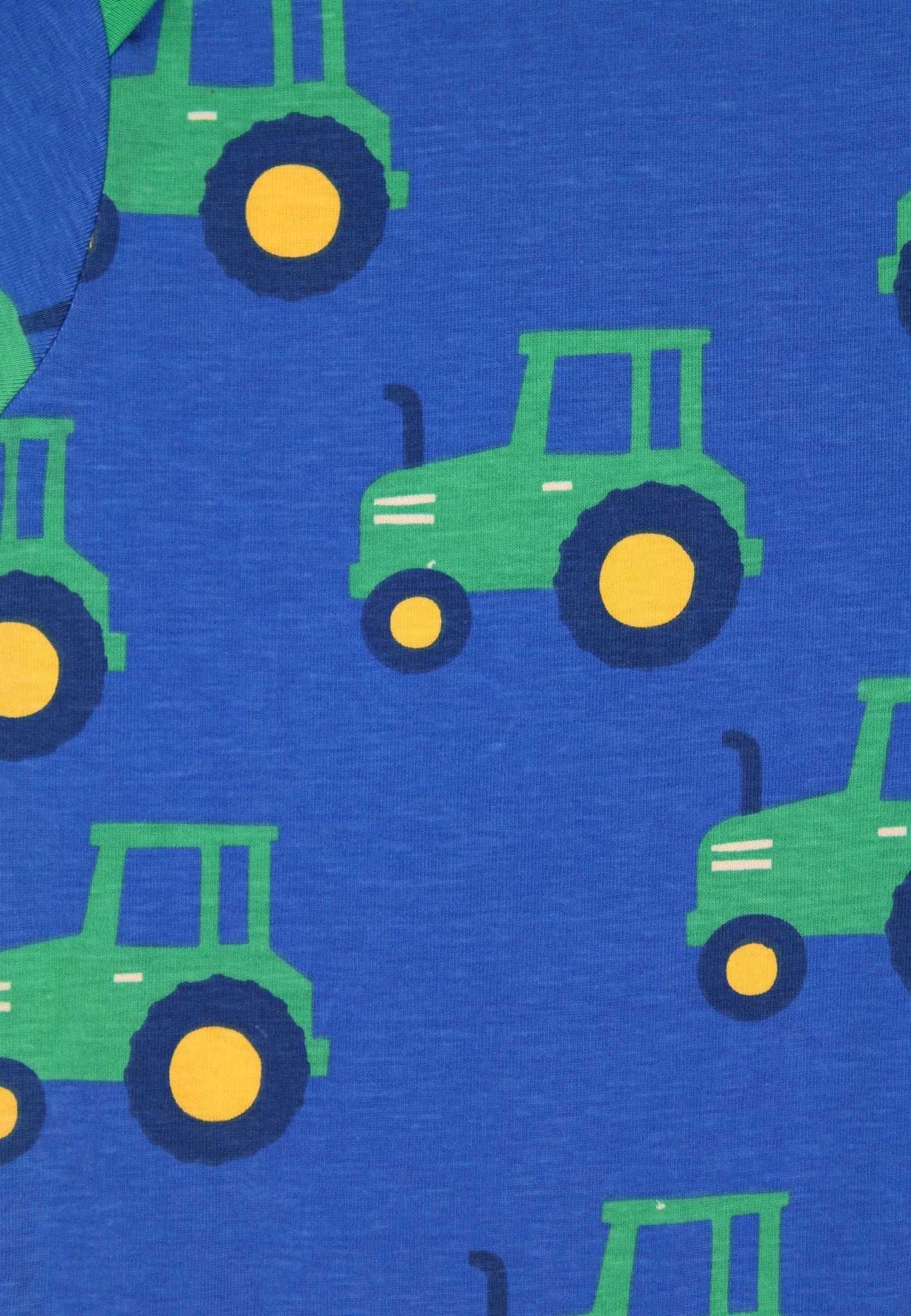 Bio - Baumwoll Baby Schlafanzug einteilig mit Traktor - Druck - Toby Tiger GmbH