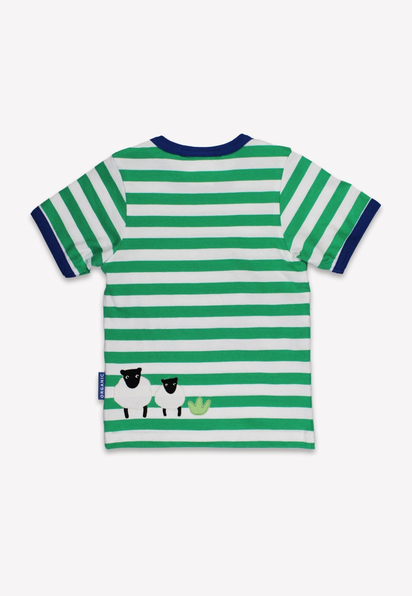 Bio - Baumwoll Kinder Shirt kurzarm mit Schaf - Applikation - Toby Tiger GmbH