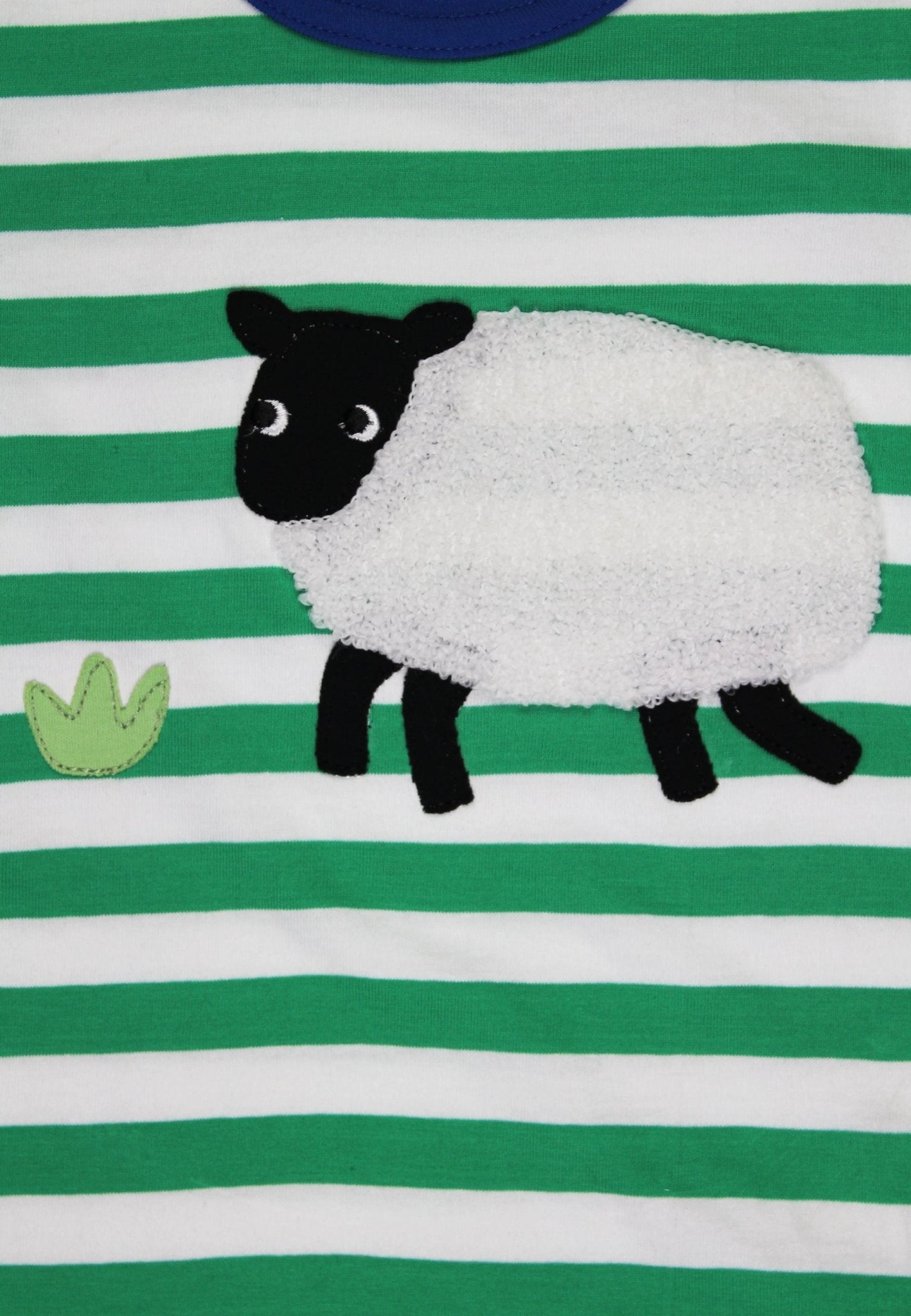 Bio - Baumwoll Kinder Shirt kurzarm mit Schaf - Applikation - Toby Tiger GmbH