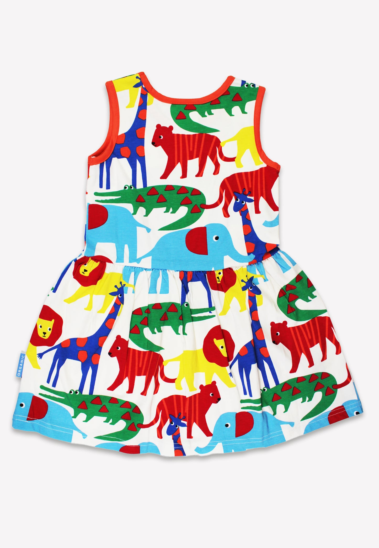 Bio-Baumwoll Kinder Sommerkleid mit Safari-Druck
