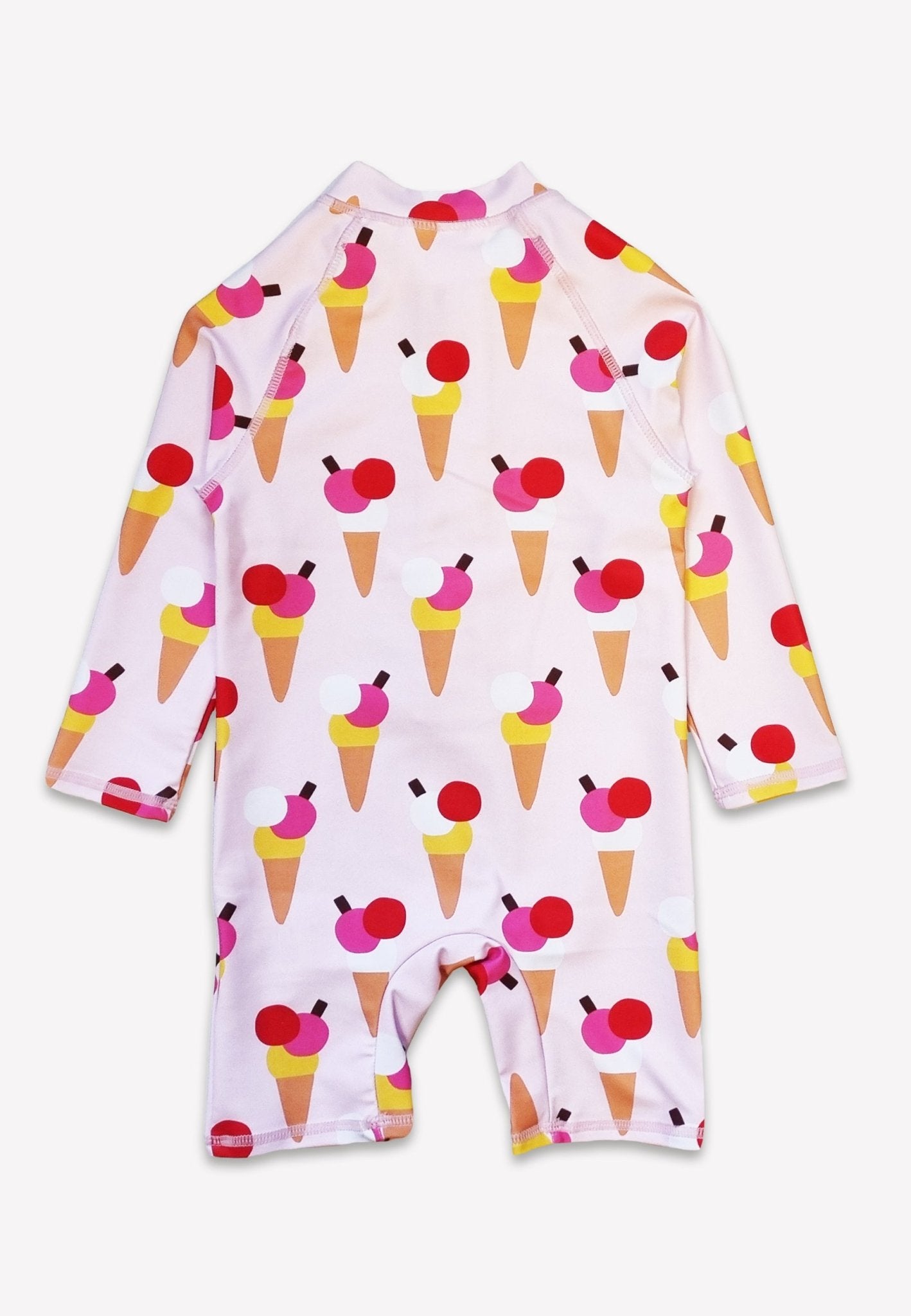 Baby Badeanzug langarm mit Eiswaffel - Druck, UV - Schutz UPF 50+ - Toby Tiger GmbH