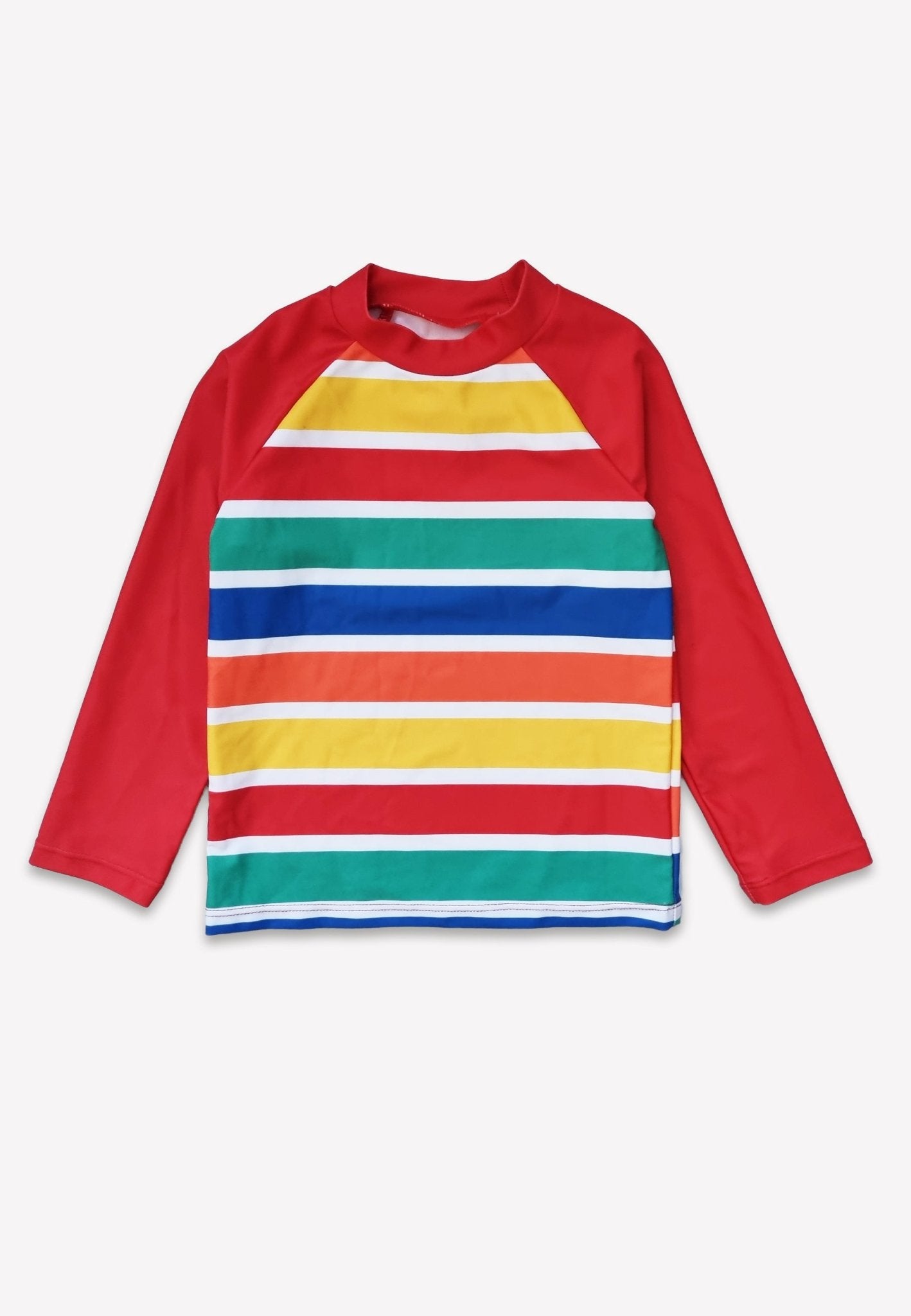 Kinder Badeshirt langarm mit Happy Streifen, UV - Schutz UPF 50+ - Toby Tiger GmbH