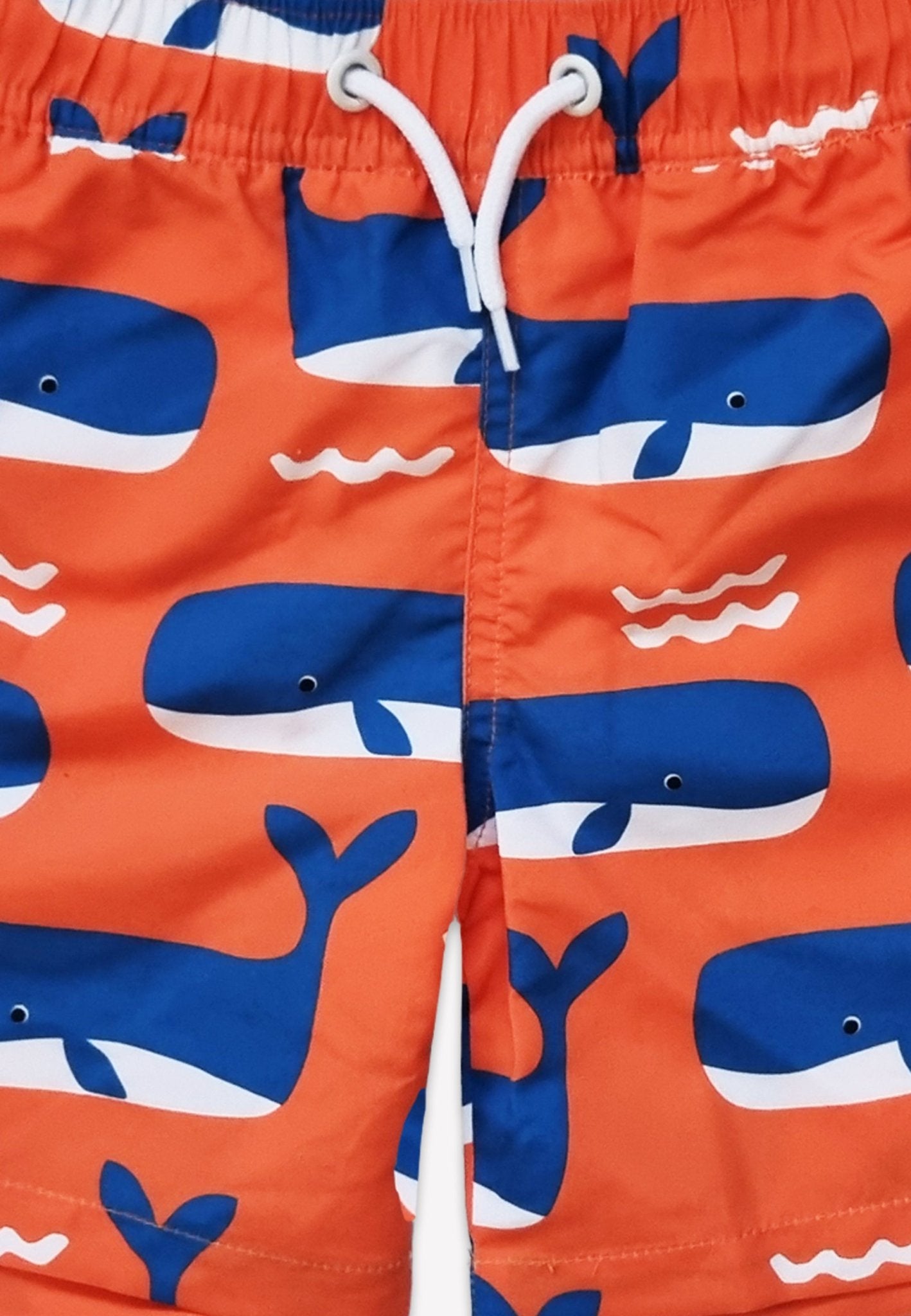 Kinder Schwimmshorts mit Wal und Wellen - Druck, UV - Schutz UPF 50+ - Toby Tiger GmbH