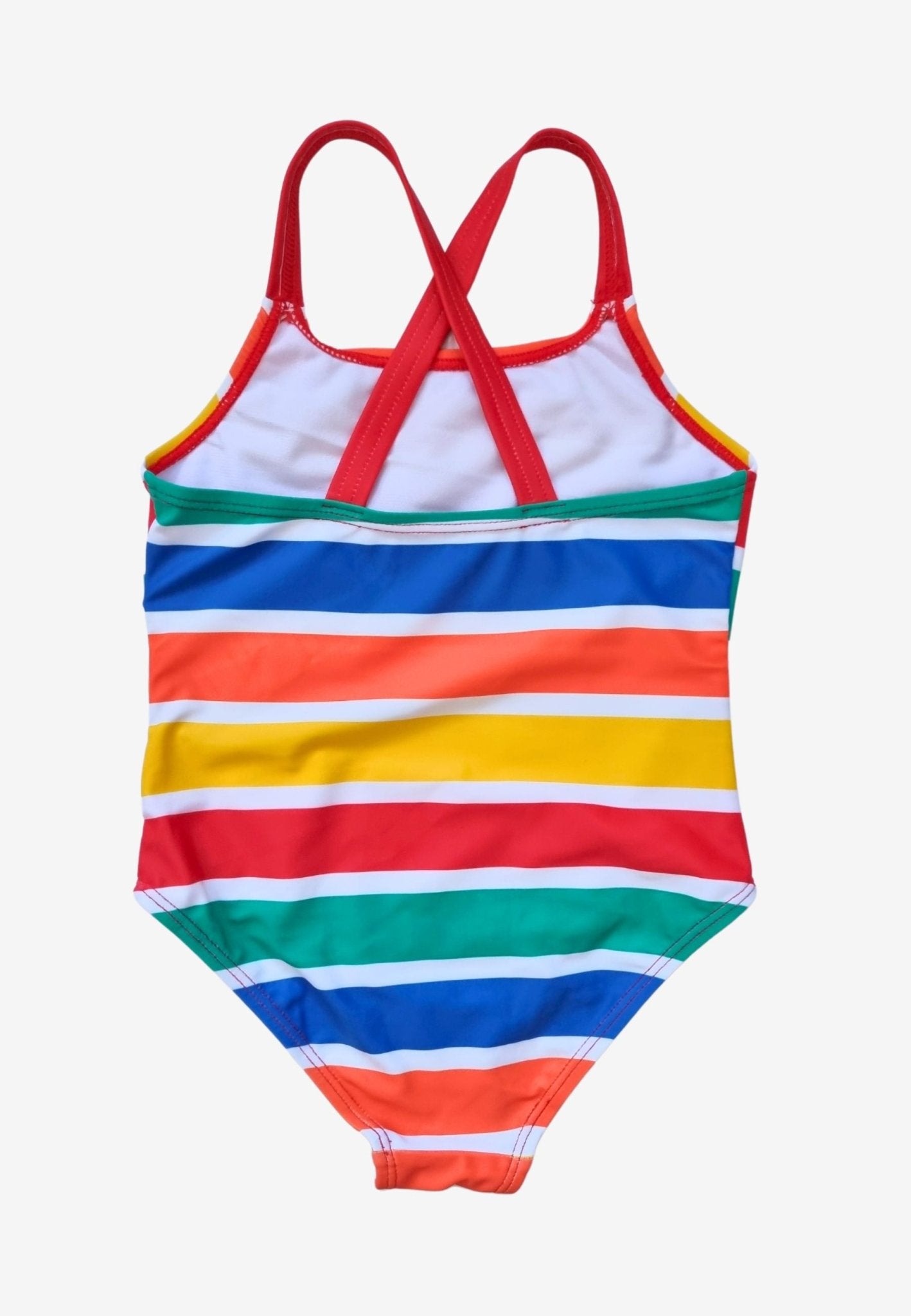 Kinder Badeanzug mit Happy Streifen, UV - Schutz UPF 50+ - Toby Tiger GmbH