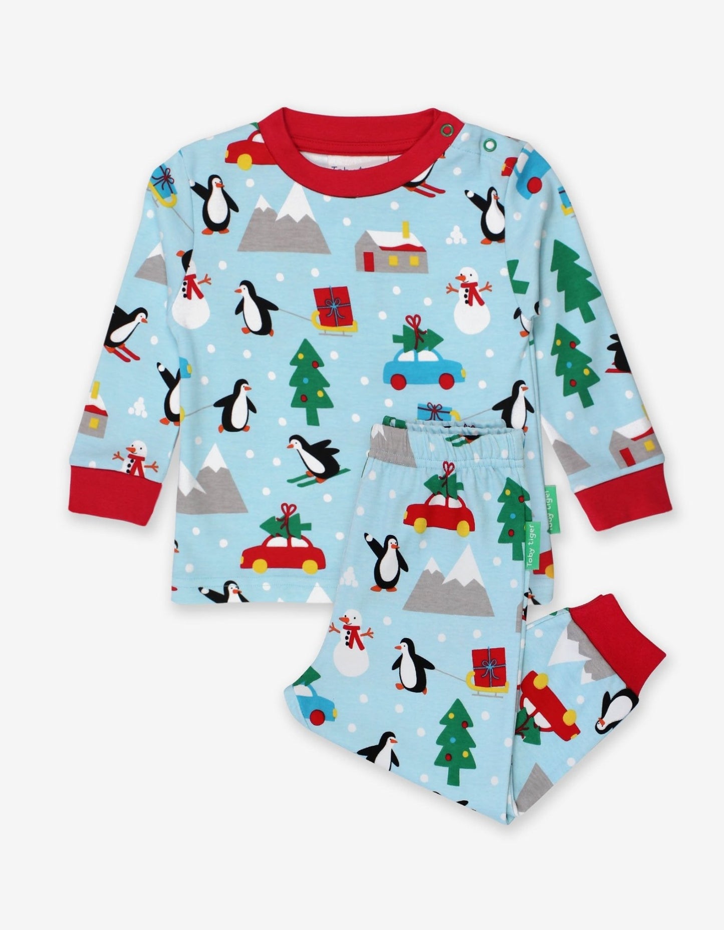 Schlafanzug, Weihnachten, zweiteilig aus Bio Baumwolle - Toby Tiger GmbH