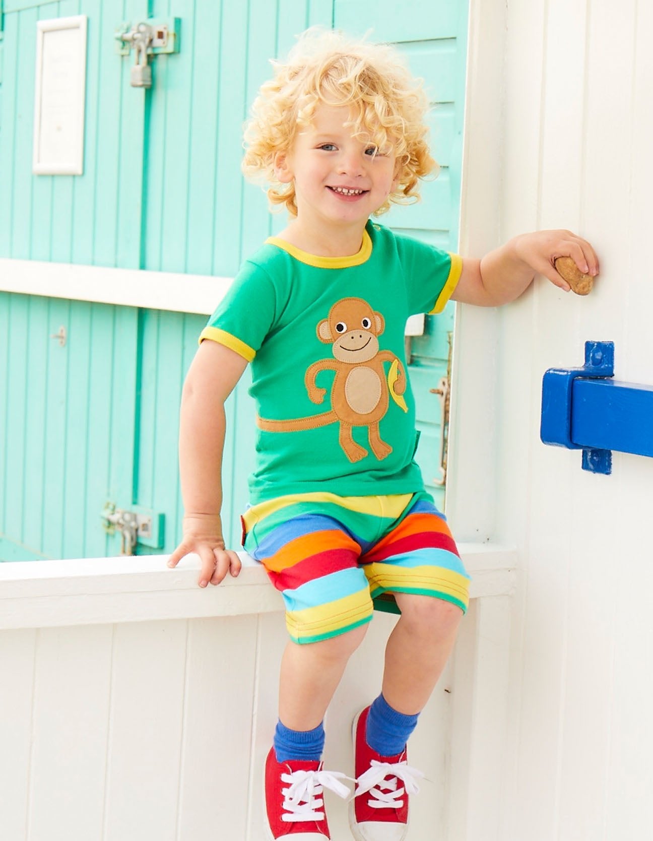 T-Shirt, Affe - Applikation, Bio Baumwolle - Toby Tiger GmbH