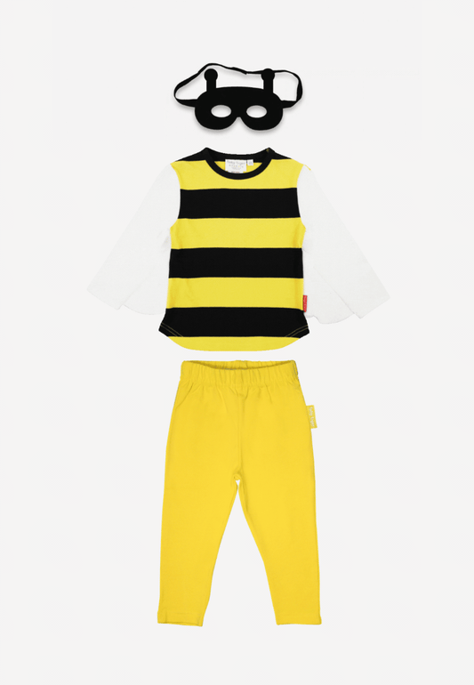 Bio-Baumwoll Kinder Verkleidungsset, Biene mit Leggings