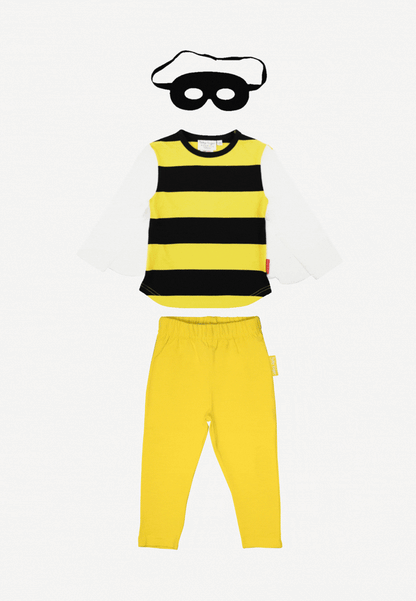 Bio-Baumwoll Kinder Verkleidungsset, Biene mit Leggings
