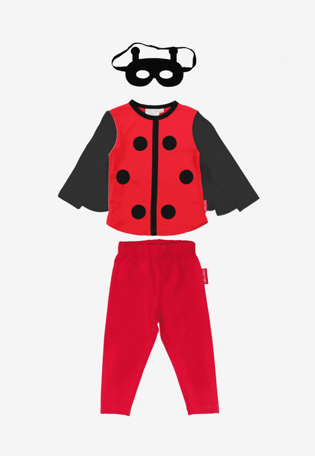 Bio-Baumwoll Kinder Verkleidungsset, Marienkäfer mit Leggings