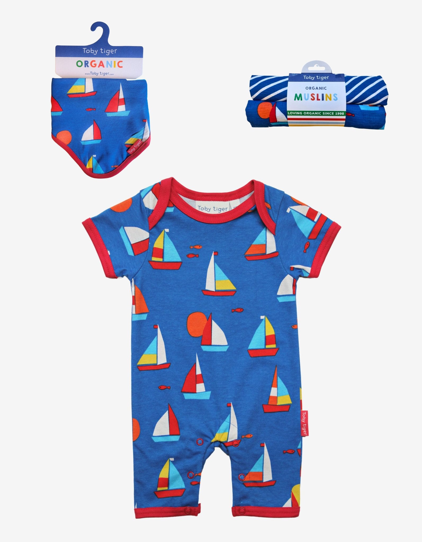 Bio - Baumwolle Segelboot Baby Bundle - Toby Tiger GmbH Retail