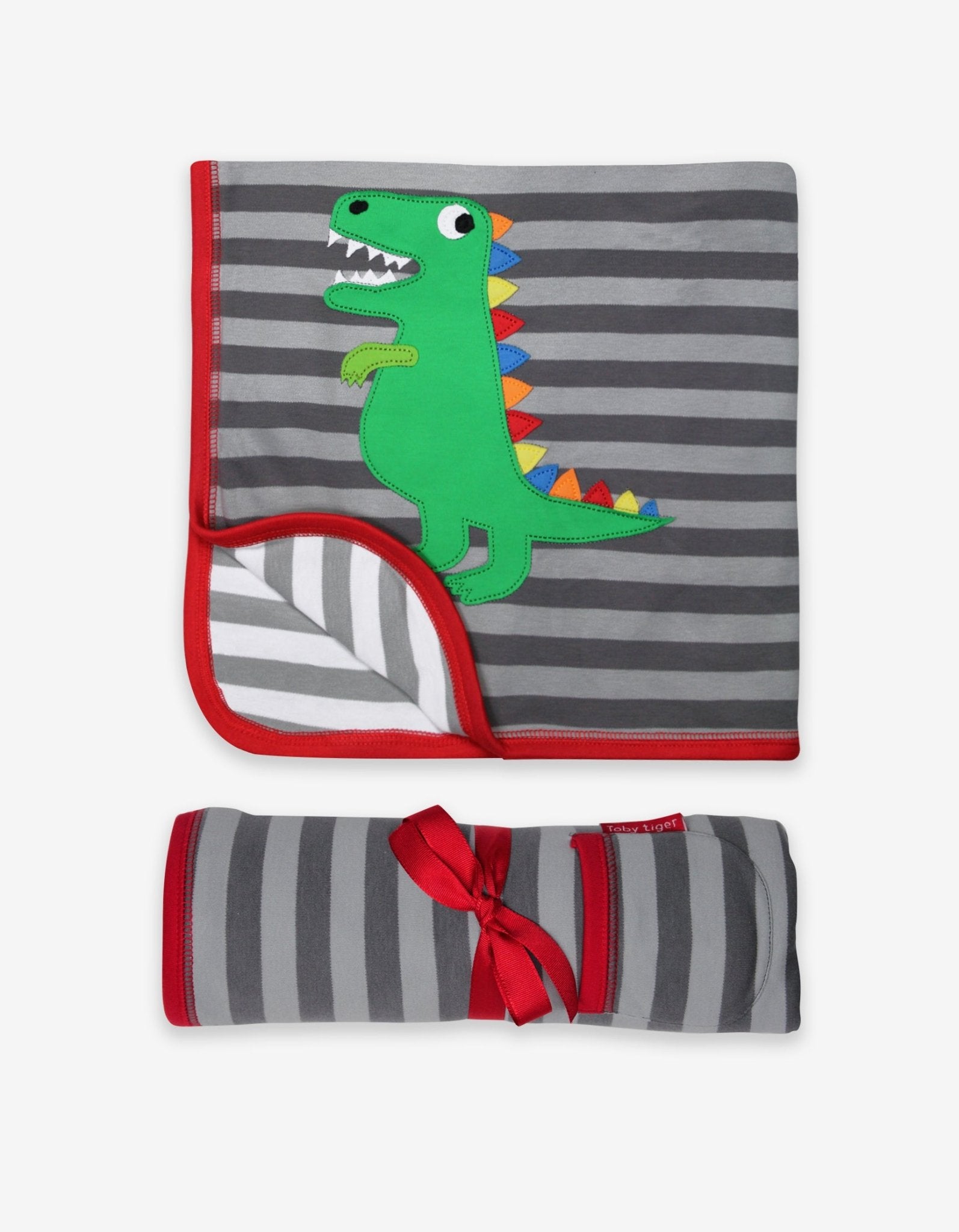 Bio Baby - Decke mit Dino - Applikation - Toby Tiger GmbH Retail