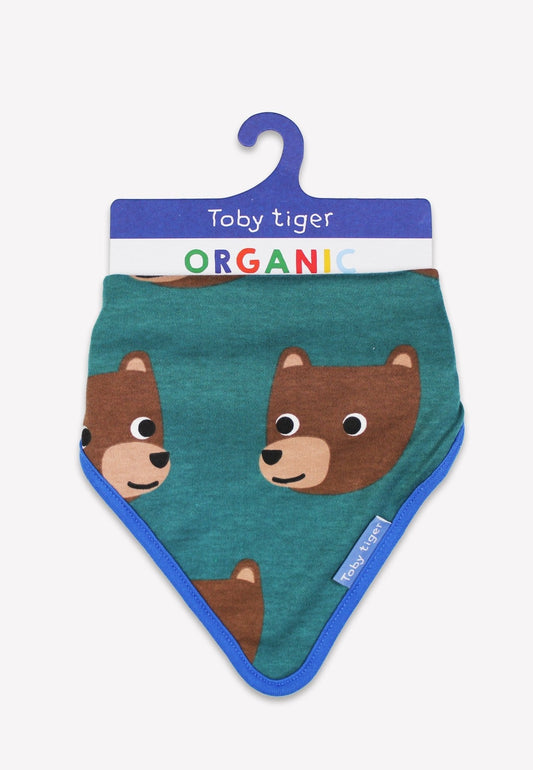 Bio - Baumwoll Babytuch mit Bären - Druck - Toby Tiger GmbH