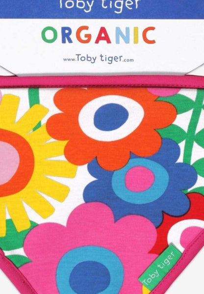 Bio Baby - Tuch mit Flower Power Muster - Toby Tiger GmbH