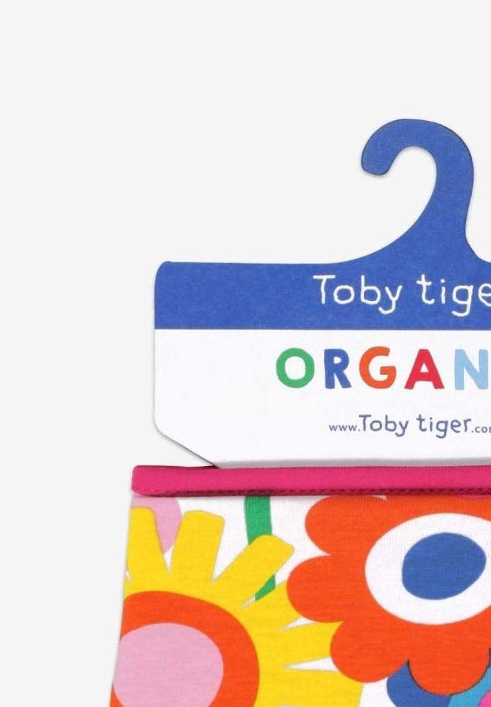 Bio Baby - Tuch mit Flower Power Muster - Toby Tiger GmbH