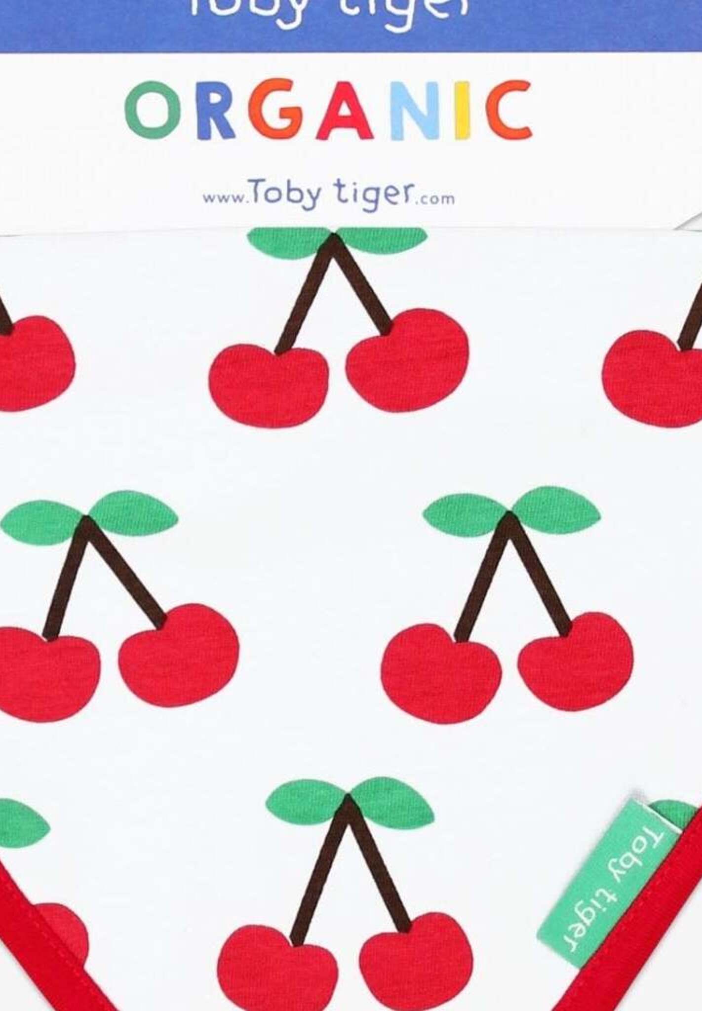 Bio Baby - Tuch mit Kirsch - Motiv - Toby Tiger GmbH