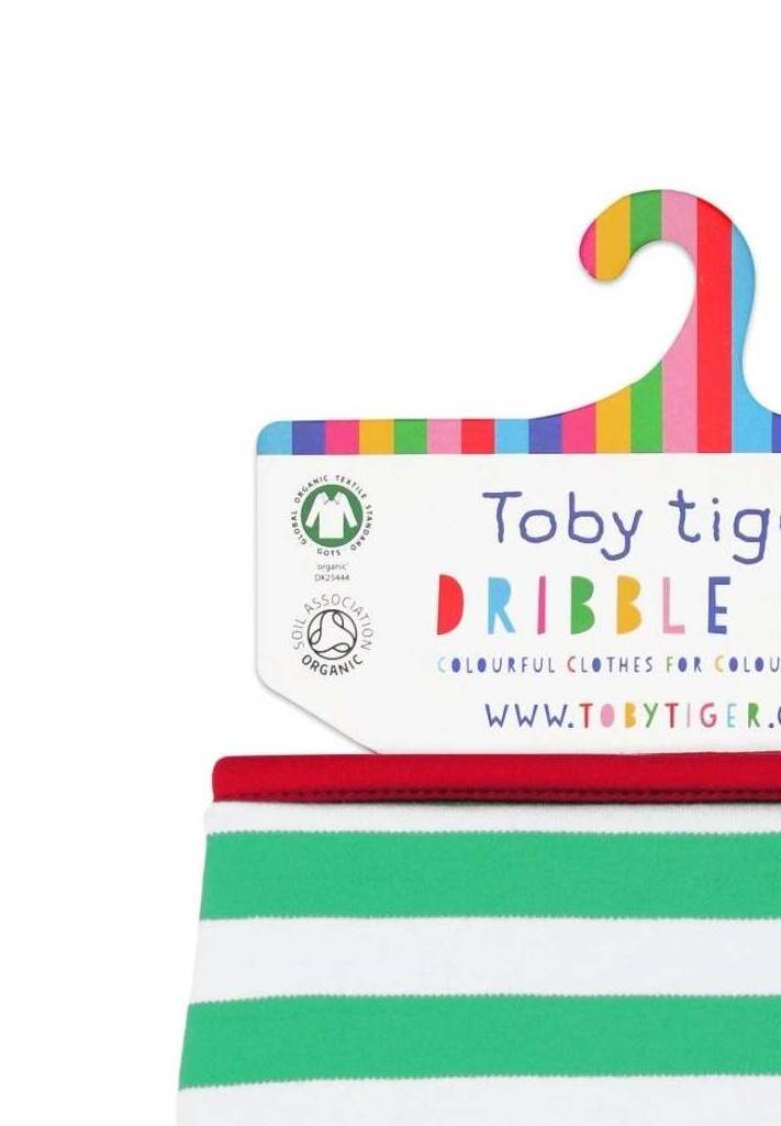 Bio Baby - Tuch mit grünen Streifen - Toby Tiger GmbH