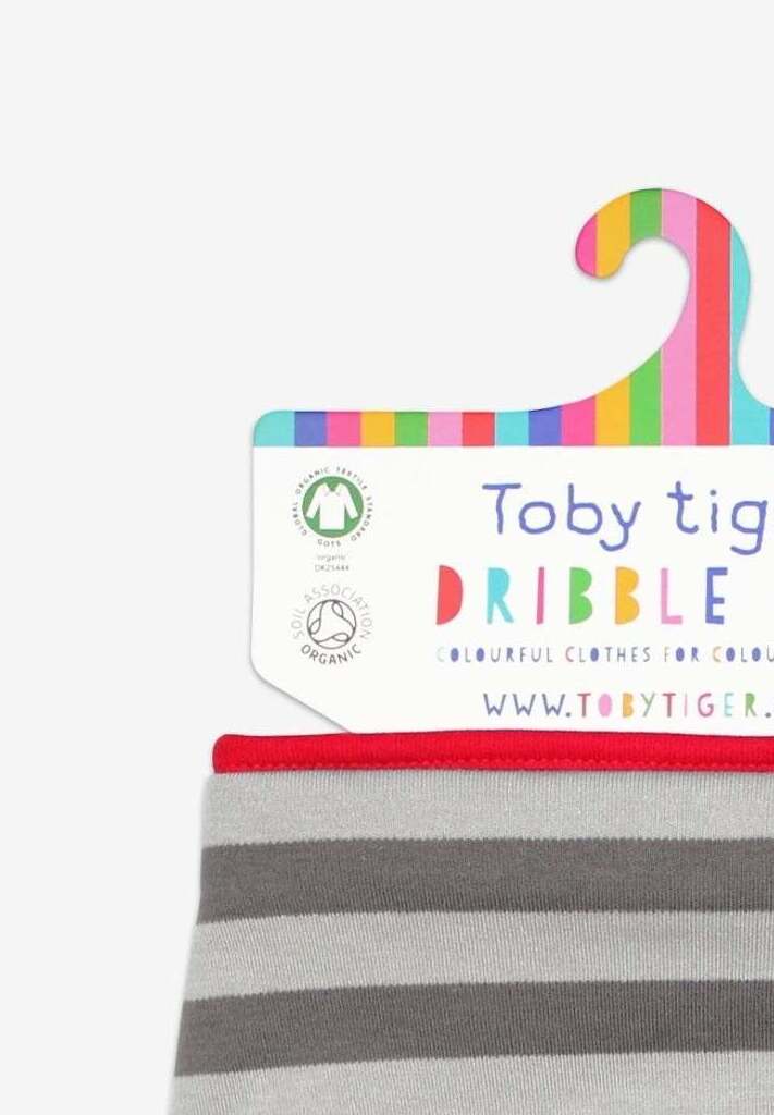 Bio Baby - Tuch mit grauen Streifen - Toby Tiger GmbH