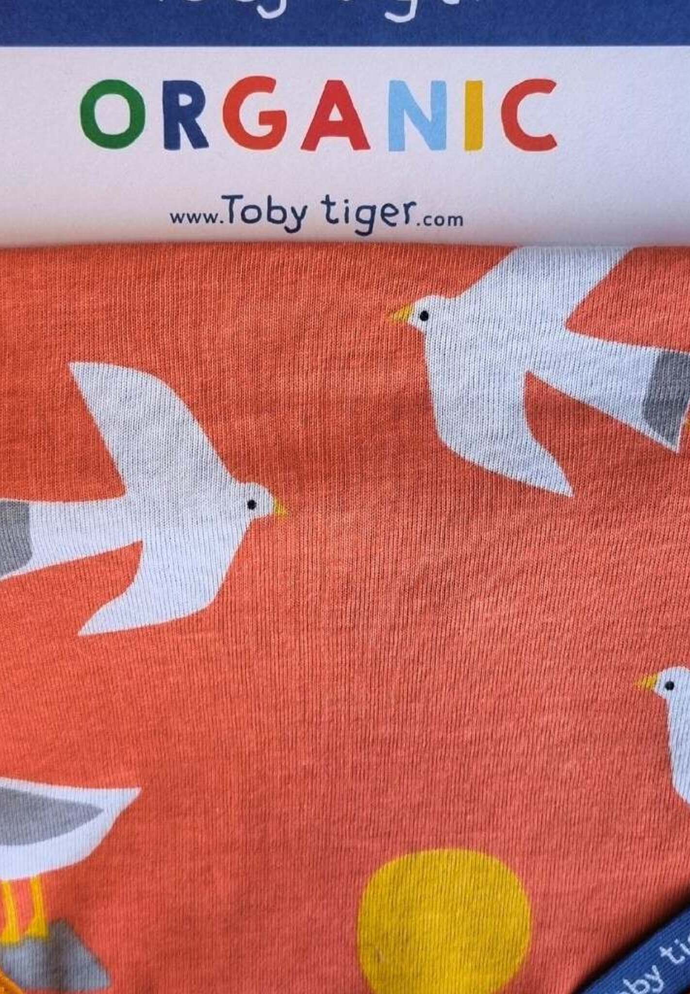 Bio Baumwoll - Dreieckstuch, Lätzchen mit Möwenaufdruck - Toby Tiger GmbH