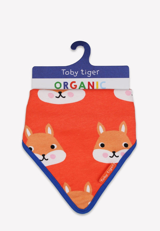 Bio - Baumwoll Babytuch mit Eichhörnchen - Druck - Toby Tiger GmbH