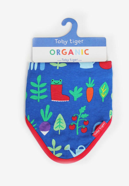 Baby Lätzchen, saugstark aus Bio Baumwolle mit Gemüsegarten Print - Toby Tiger GmbH