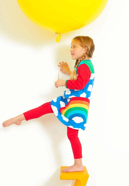 Bio Kleid mit Regenbogen - Applikation - Toby Tiger GmbH