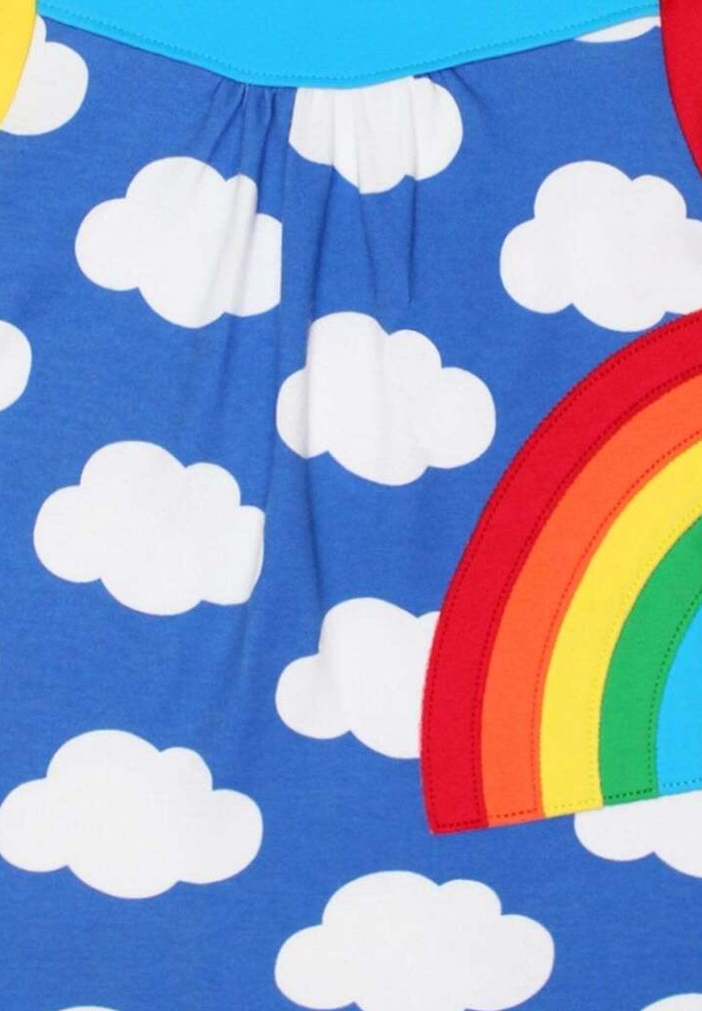 Bio Kleid mit Regenbogen - Applikation - Toby Tiger GmbH