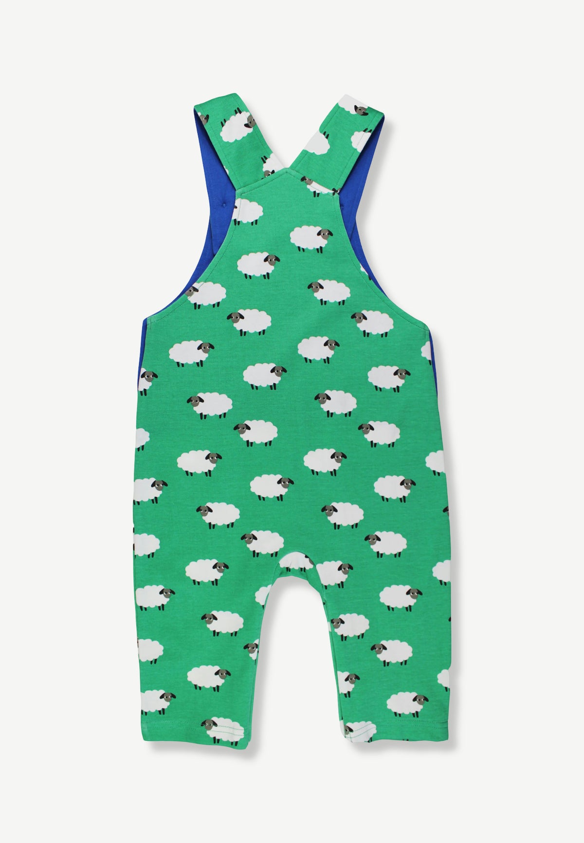 Organic Cotton Kids' Overalls with Sheep Print