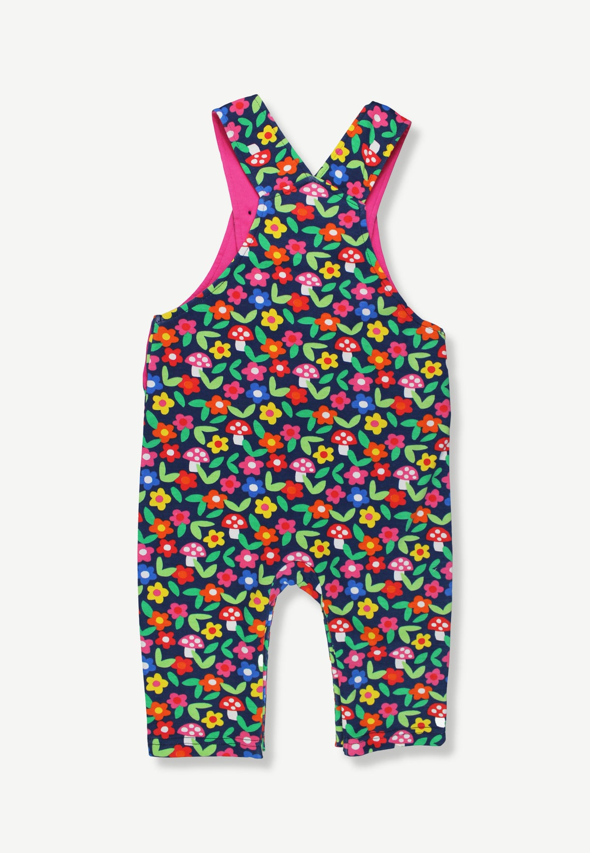 Organic Cotton Kids' Overalls with Floral Print