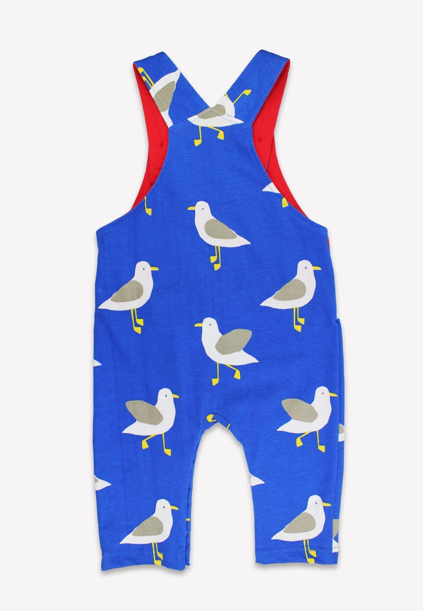 Bio - Baumwoll Kinder Latzhose mit Möwentanz - Druck - Toby Tiger GmbH