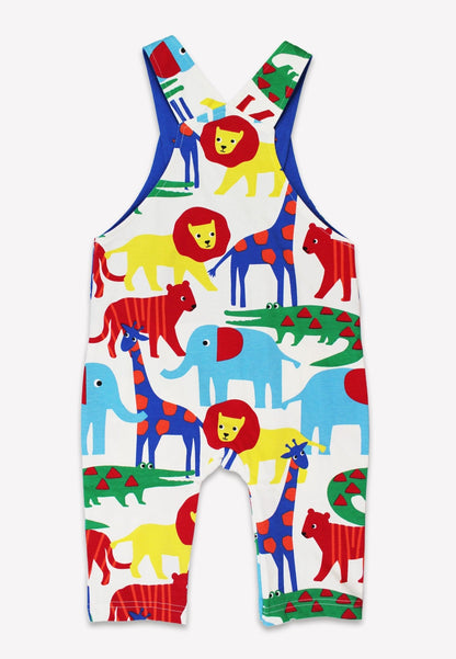 Bio - Baumwoll Kinder Latzhose mit Safari - Druck - Toby Tiger GmbH