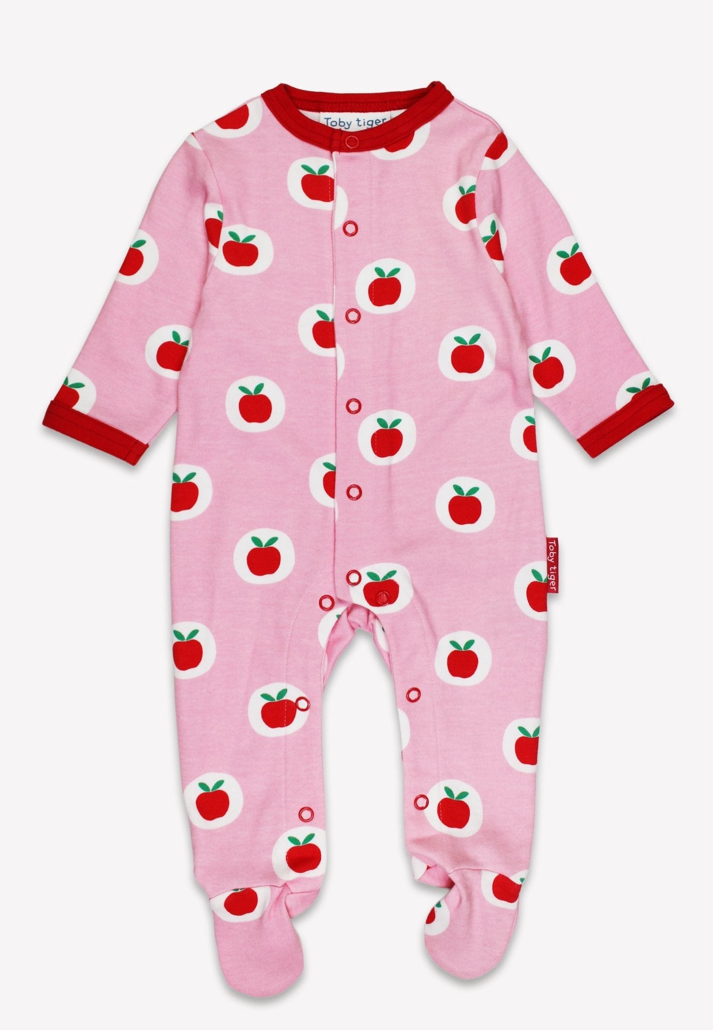 Bio-Baumwoll Baby Geschenkset mit Apfel-Druck
