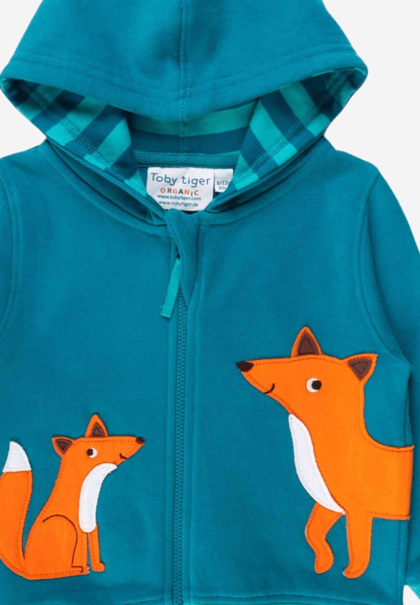 Bio Baumwoll - Hoodie mit Fuchs Applikationen - Toby Tiger GmbH