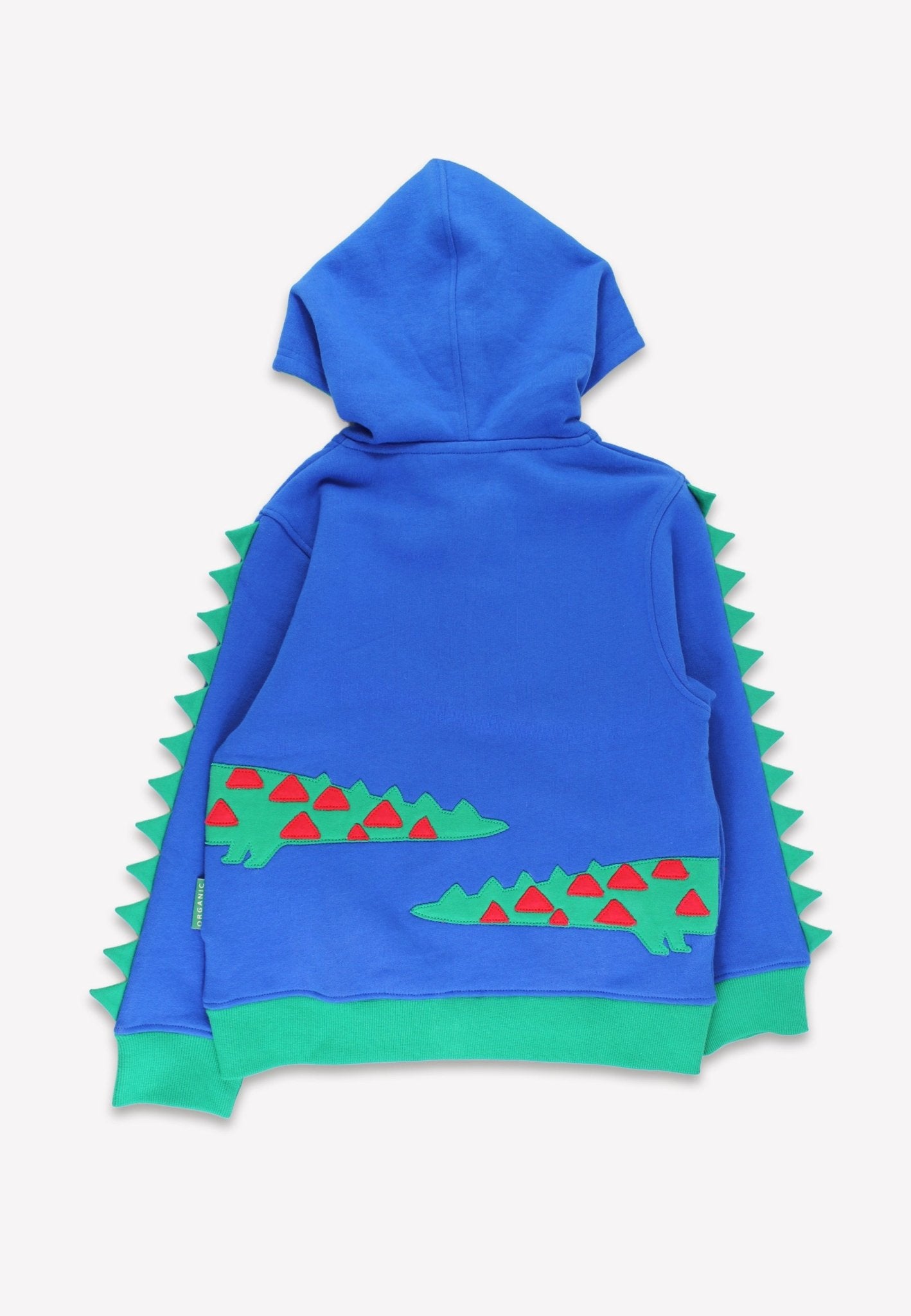 Bio - Baumwoll Kinder Sweatjacke mit Kapuze und mit Krokodil - Applikation - Toby Tiger GmbH