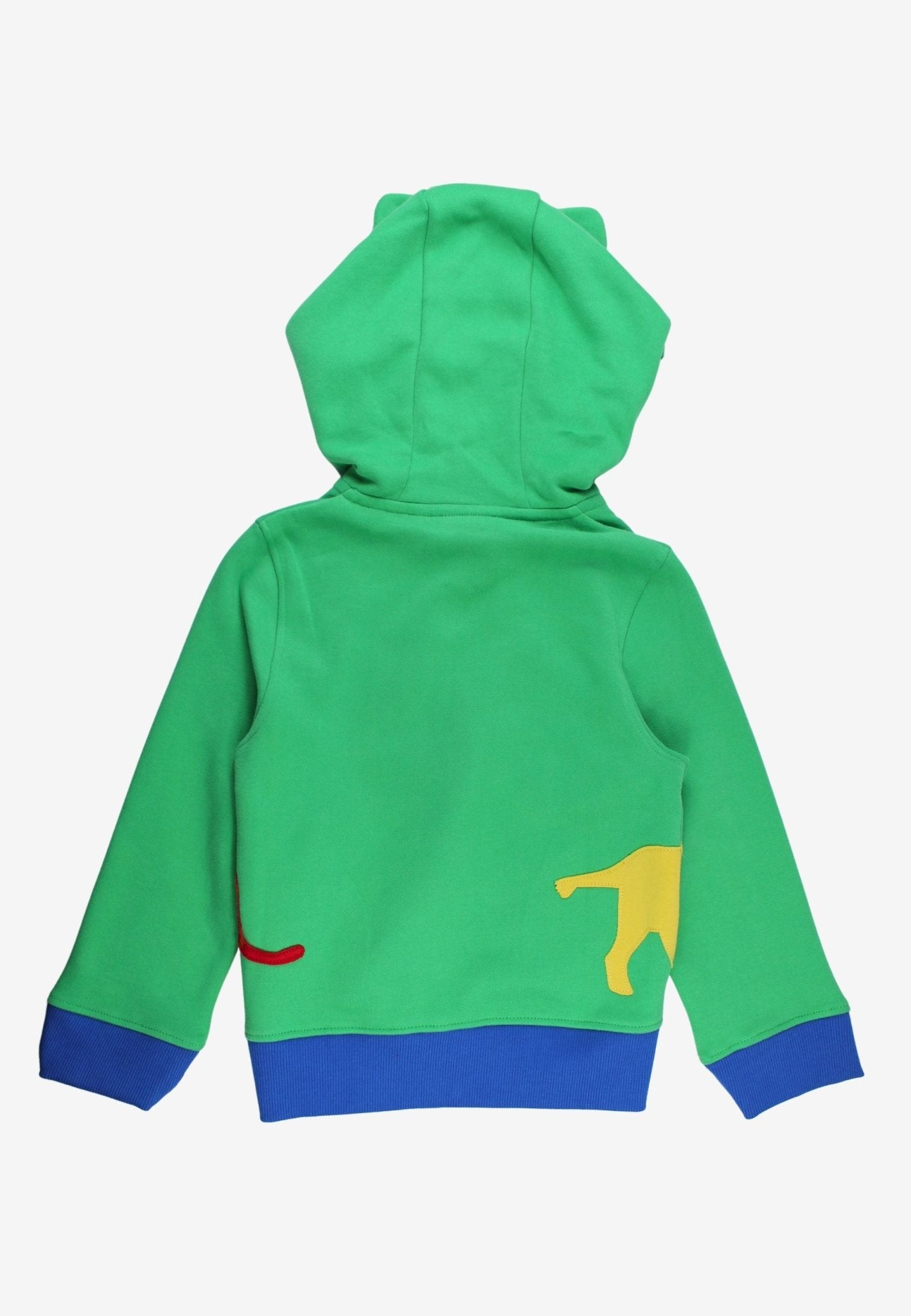 Bio - Baumwoll Kinder Sweatjacke mit Kapuze und mit Tiger und Löwen - Applikation - Toby Tiger GmbH